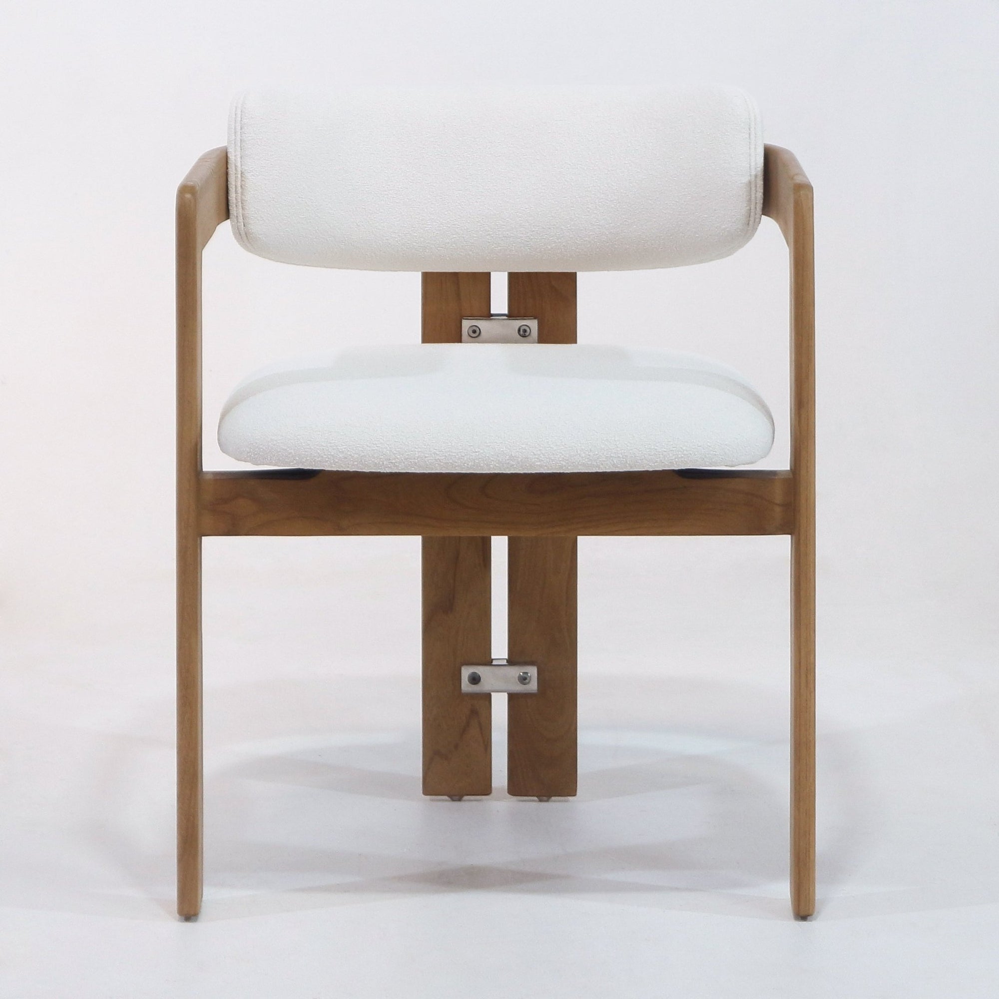 Pamplona Teak & Boucle Dining Chair - INTERIORTONIC