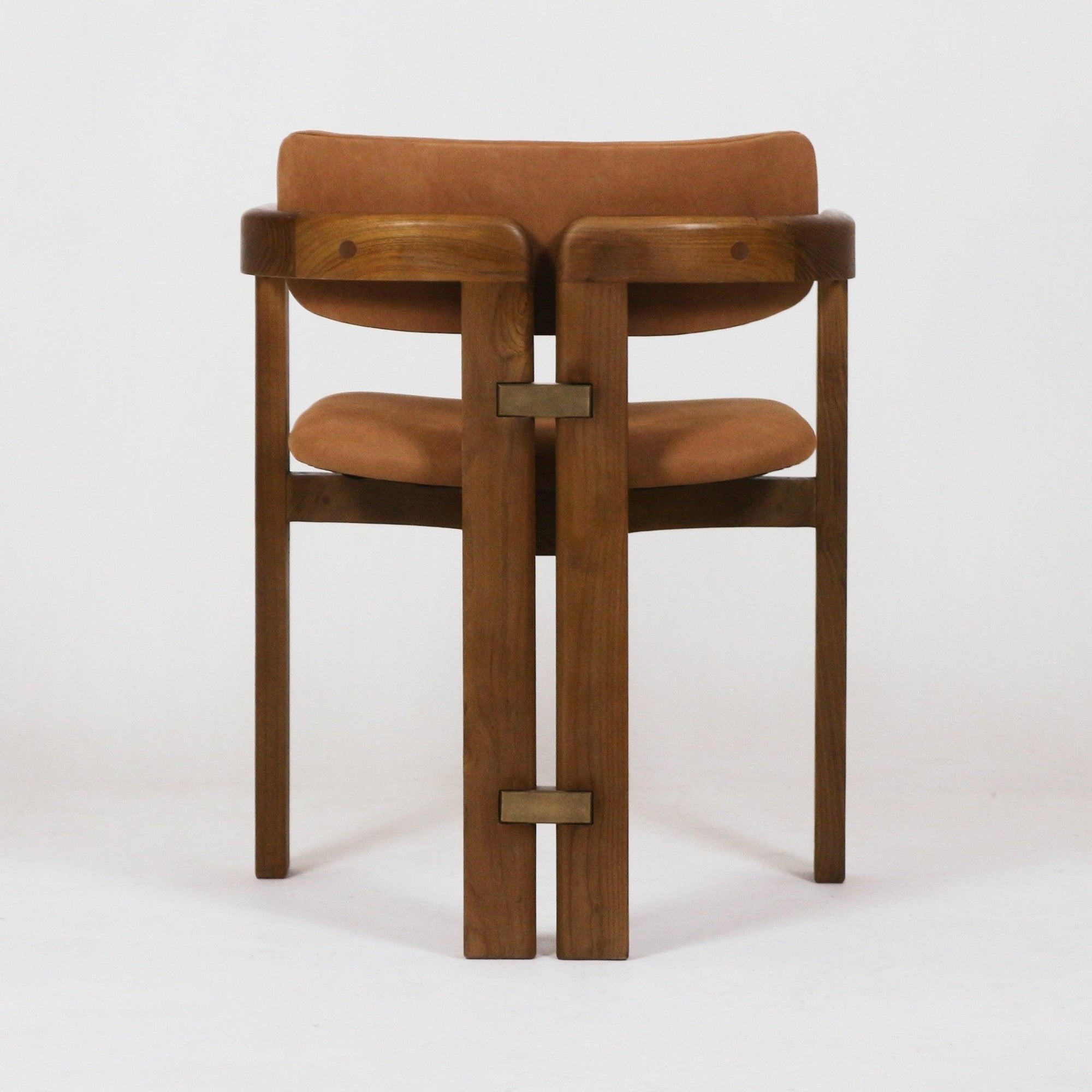 Pamplona Teak Dining Chair with Nubuck Leather - INTERIORTONIC