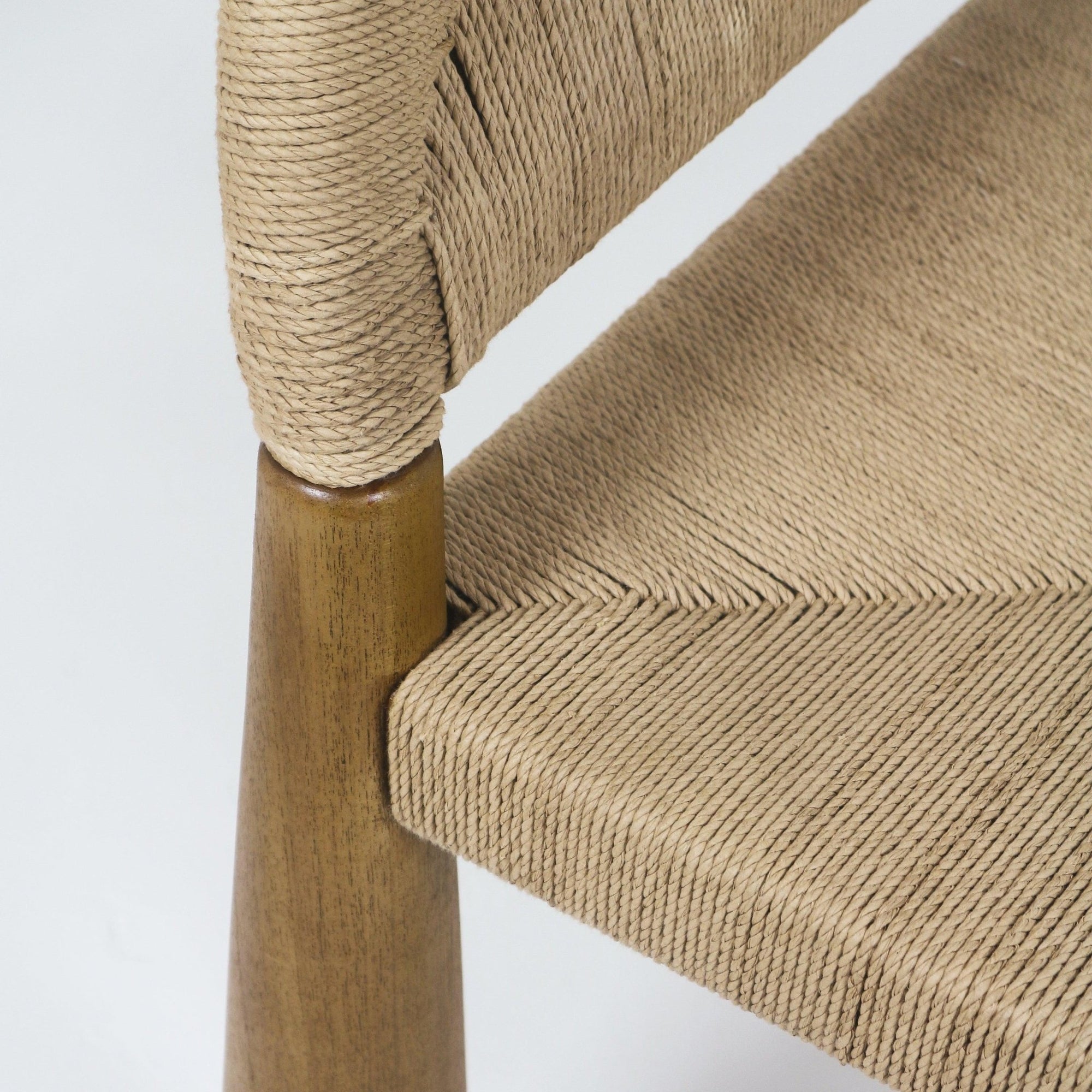 Pho Dining Chair in Teak and Seagrass - INTERIORTONIC