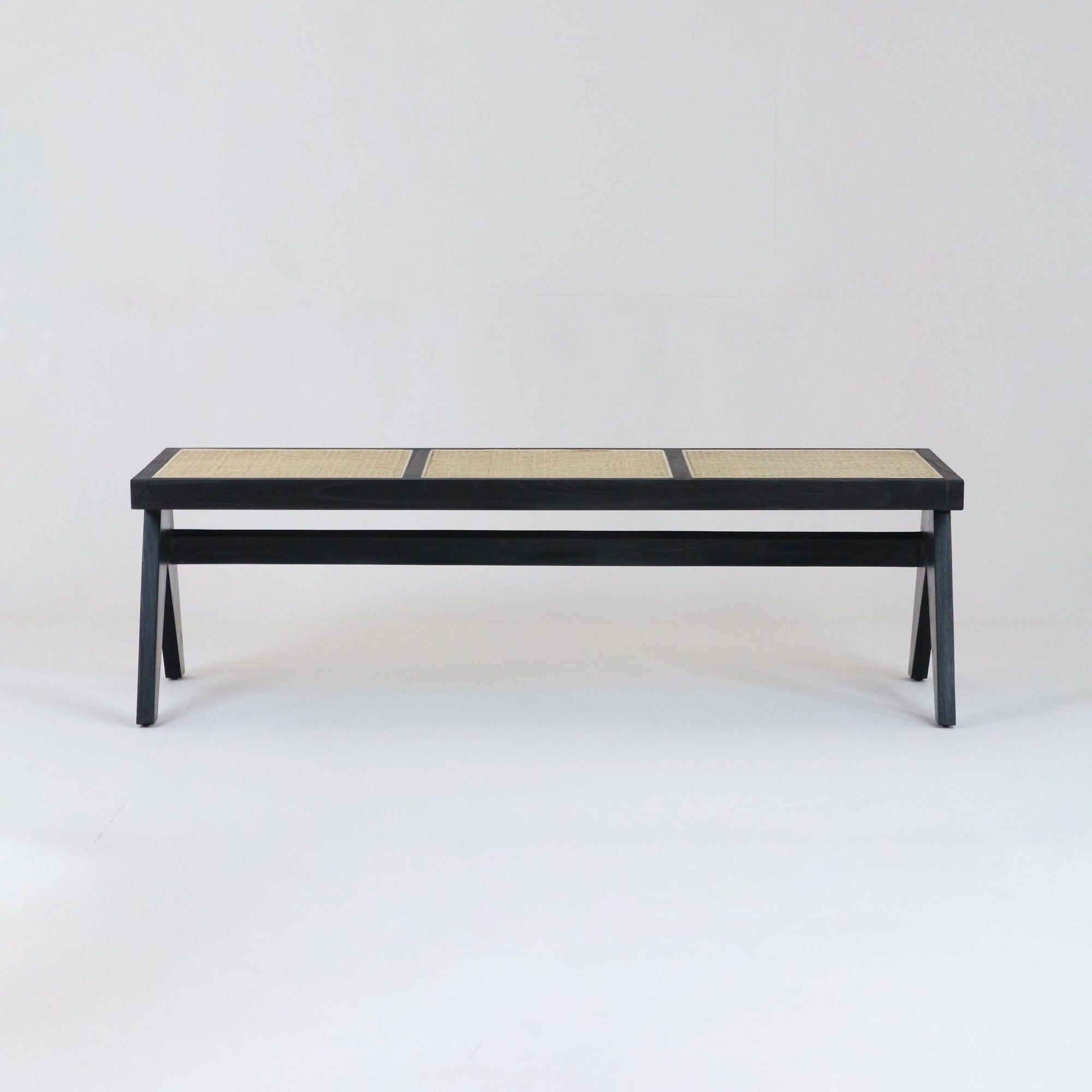 Pierre Jeanneret Cane Bench - INTERIORTONIC