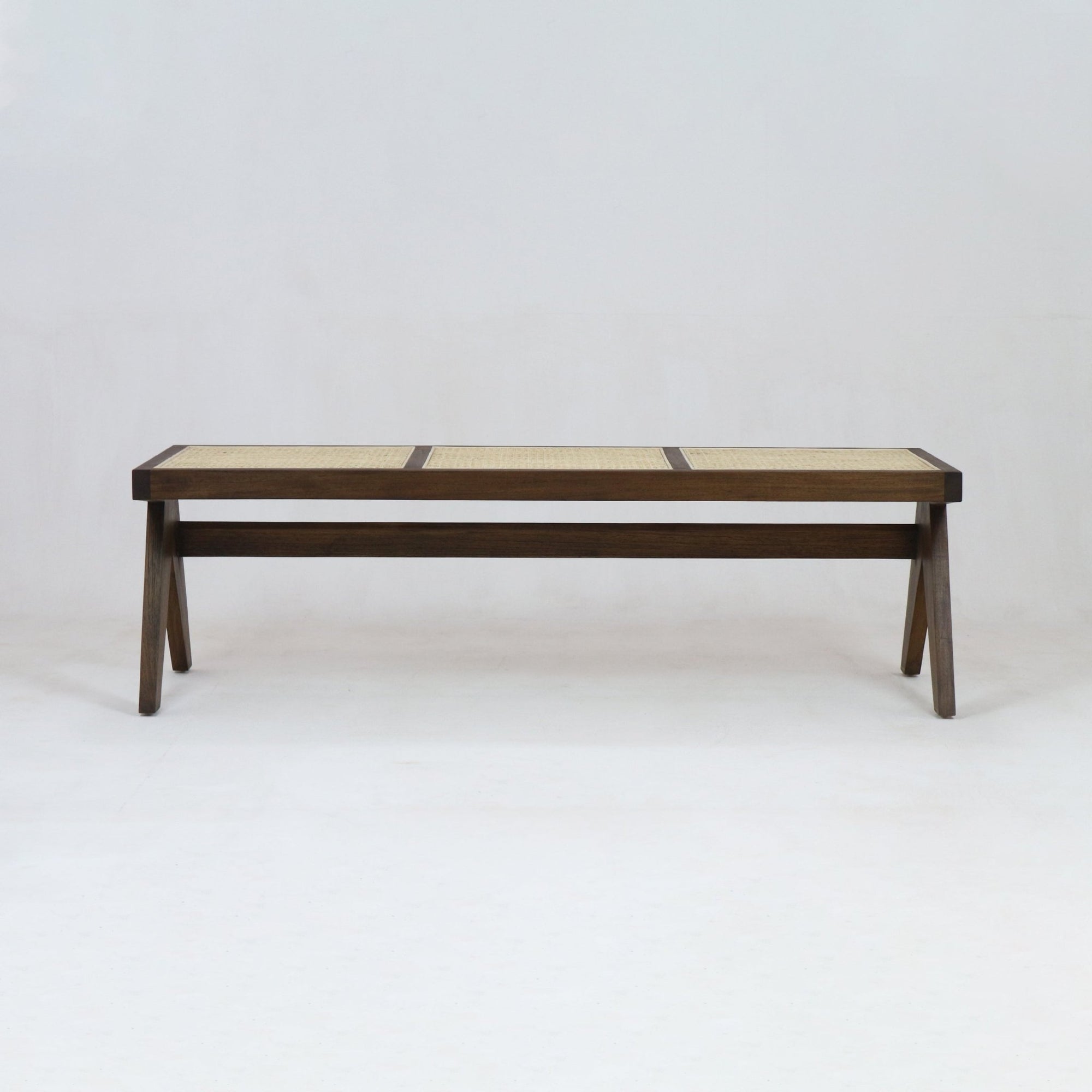 Pierre Jeanneret Cane Bench - INTERIORTONIC