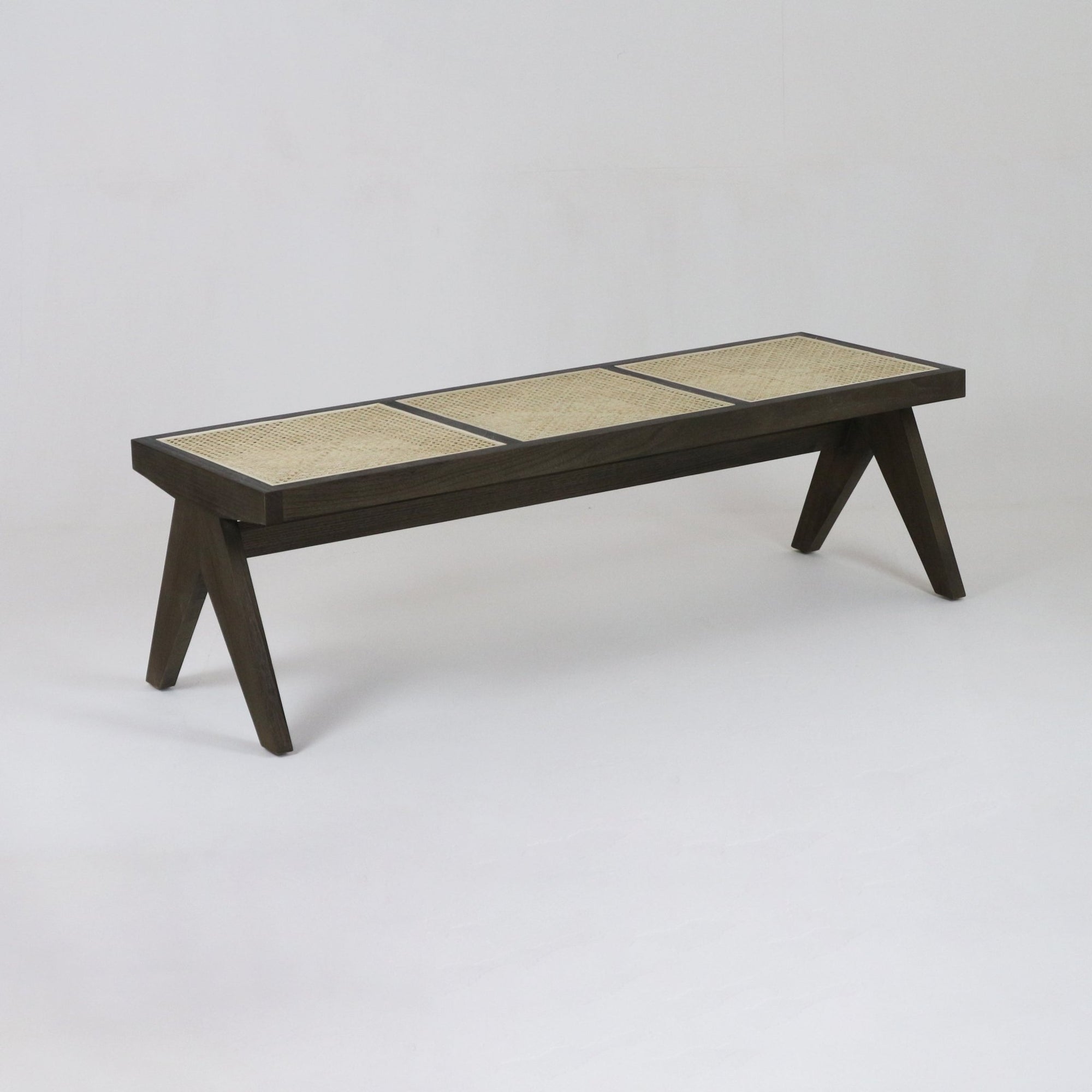 Pierre Jeanneret Cane Bench - INTERIORTONIC