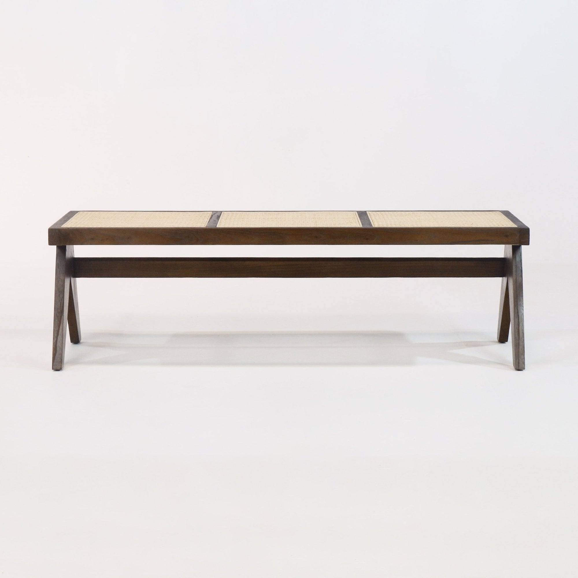 Pierre Jeanneret Cane Bench - INTERIORTONIC