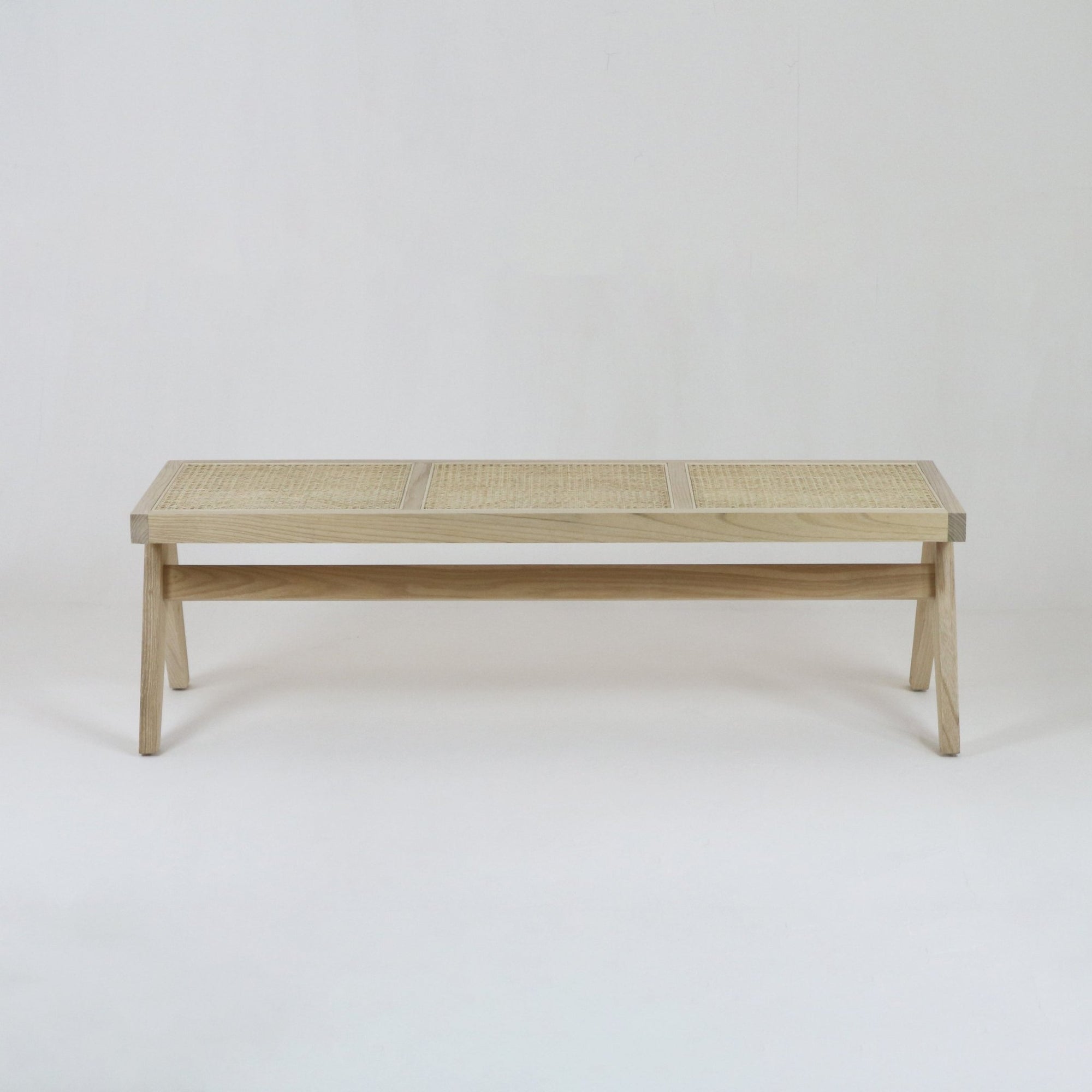 Pierre Jeanneret Cane Bench - INTERIORTONIC