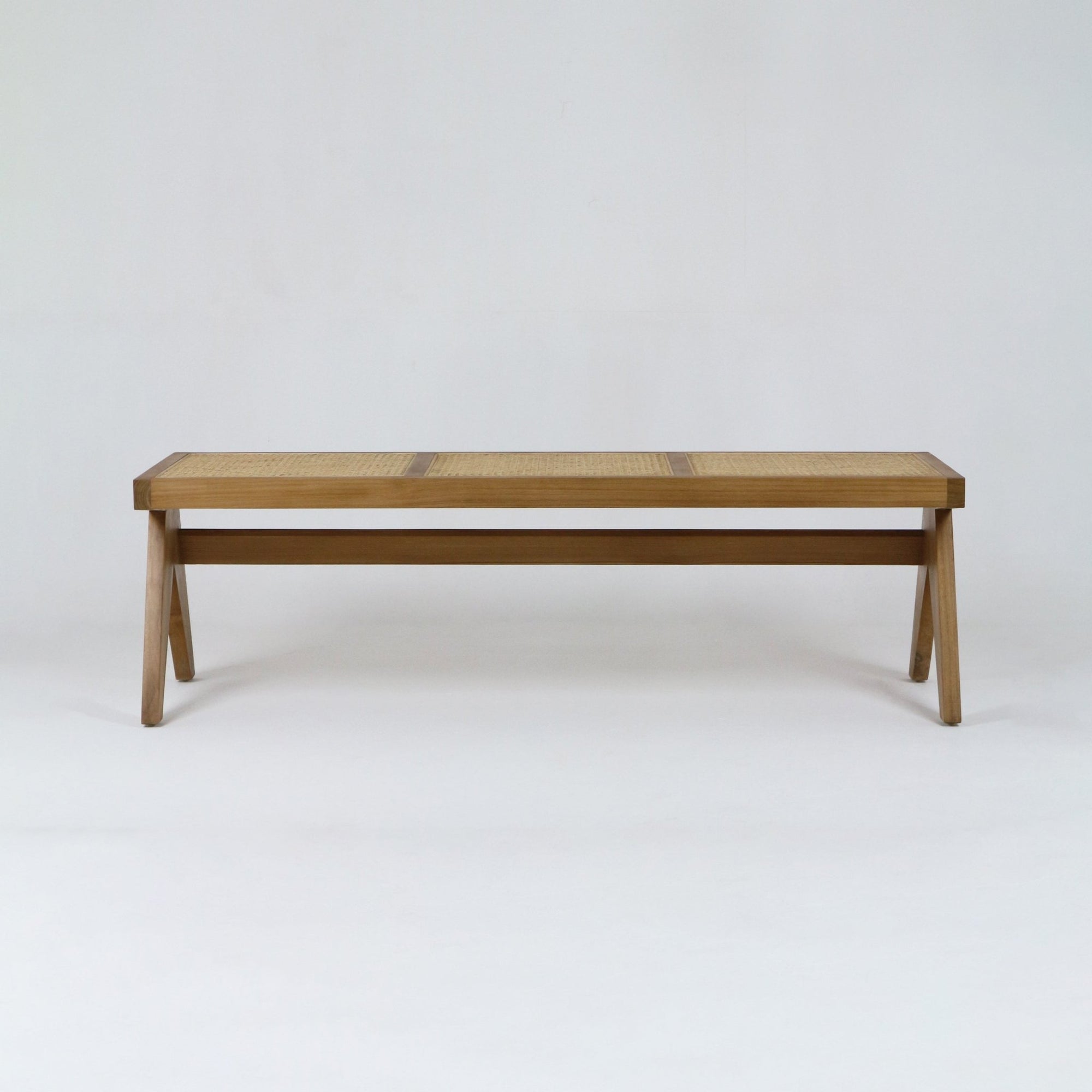 Pierre Jeanneret Cane Bench - INTERIORTONIC