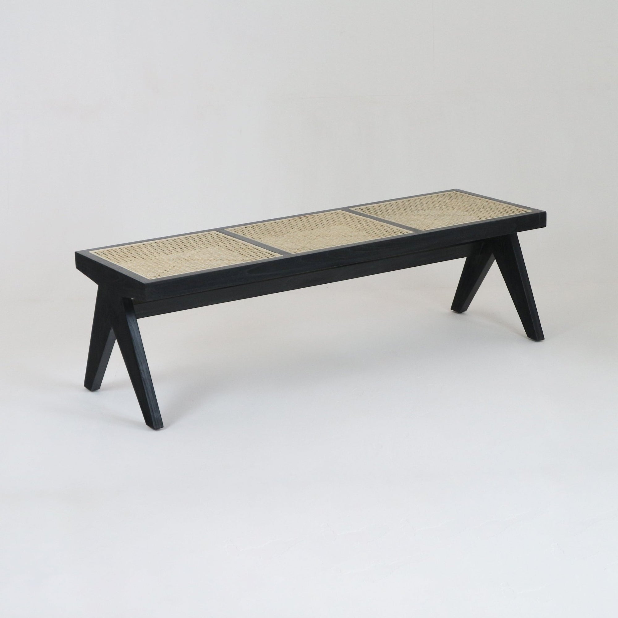 Pierre Jeanneret Cane Bench - INTERIORTONIC