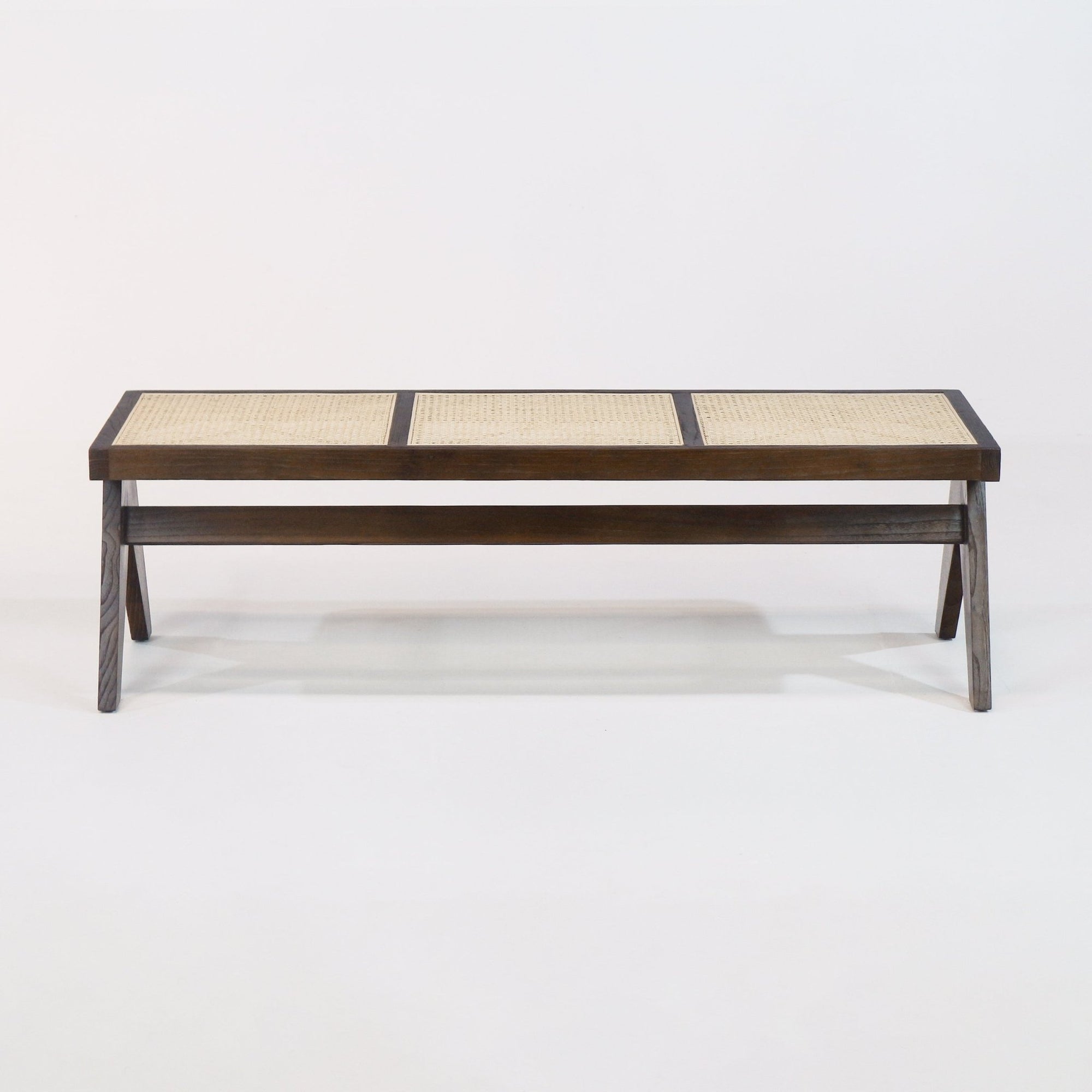 Pierre Jeanneret Cane Bench - INTERIORTONIC