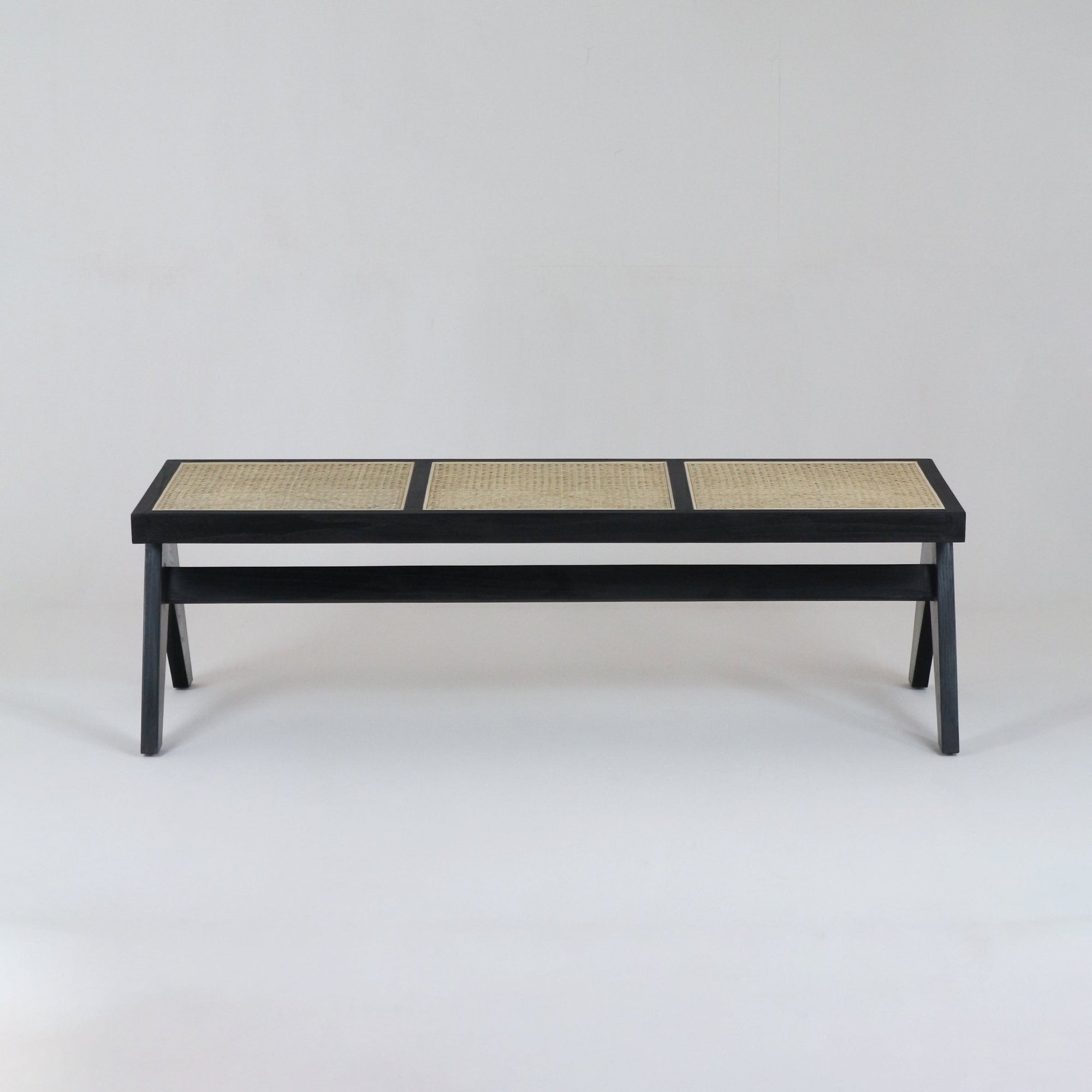 Pierre Jeanneret Cane Bench - INTERIORTONIC