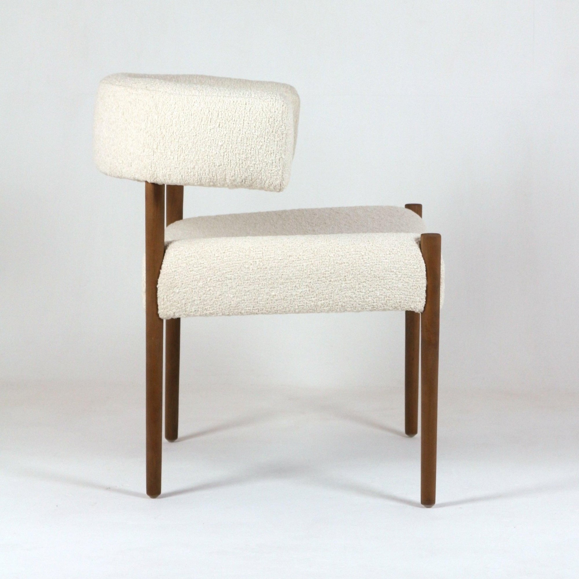 Ring Dining Chair with Alpaca Boucle - INTERIORTONIC