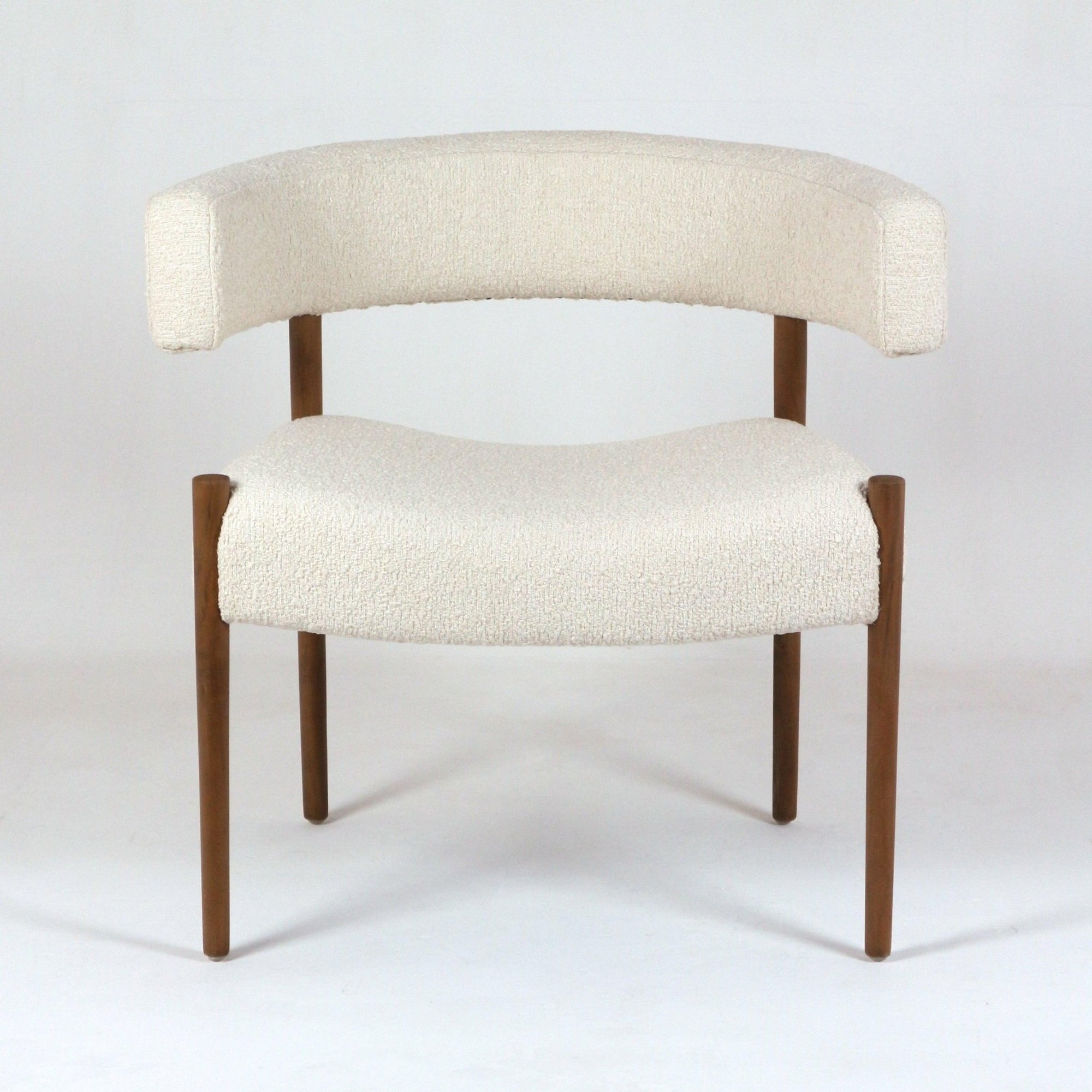 Ring Dining Chair with Alpaca Boucle - INTERIORTONIC