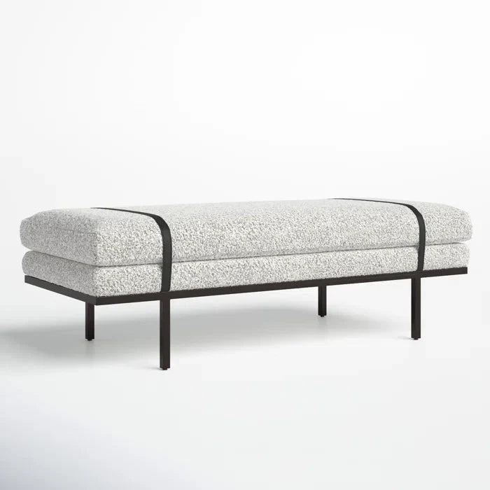 Salisbury Boucle End of Bed Bench Seat - INTERIORTONIC