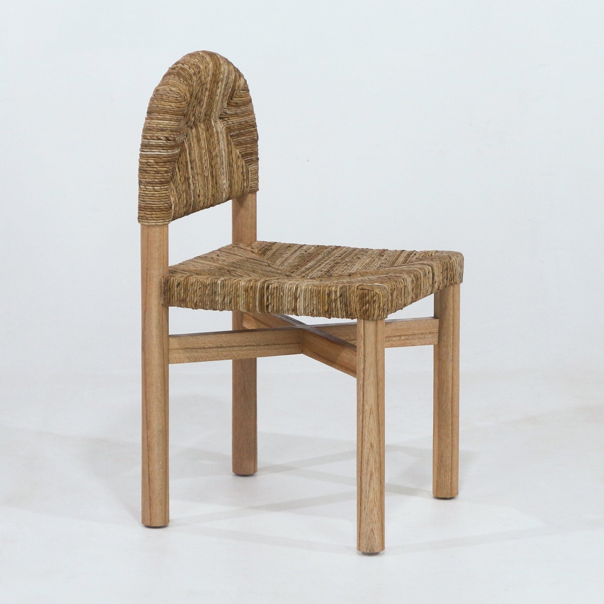 Sarande Dining Chair In Teak And Seagrass - INTERIORTONIC