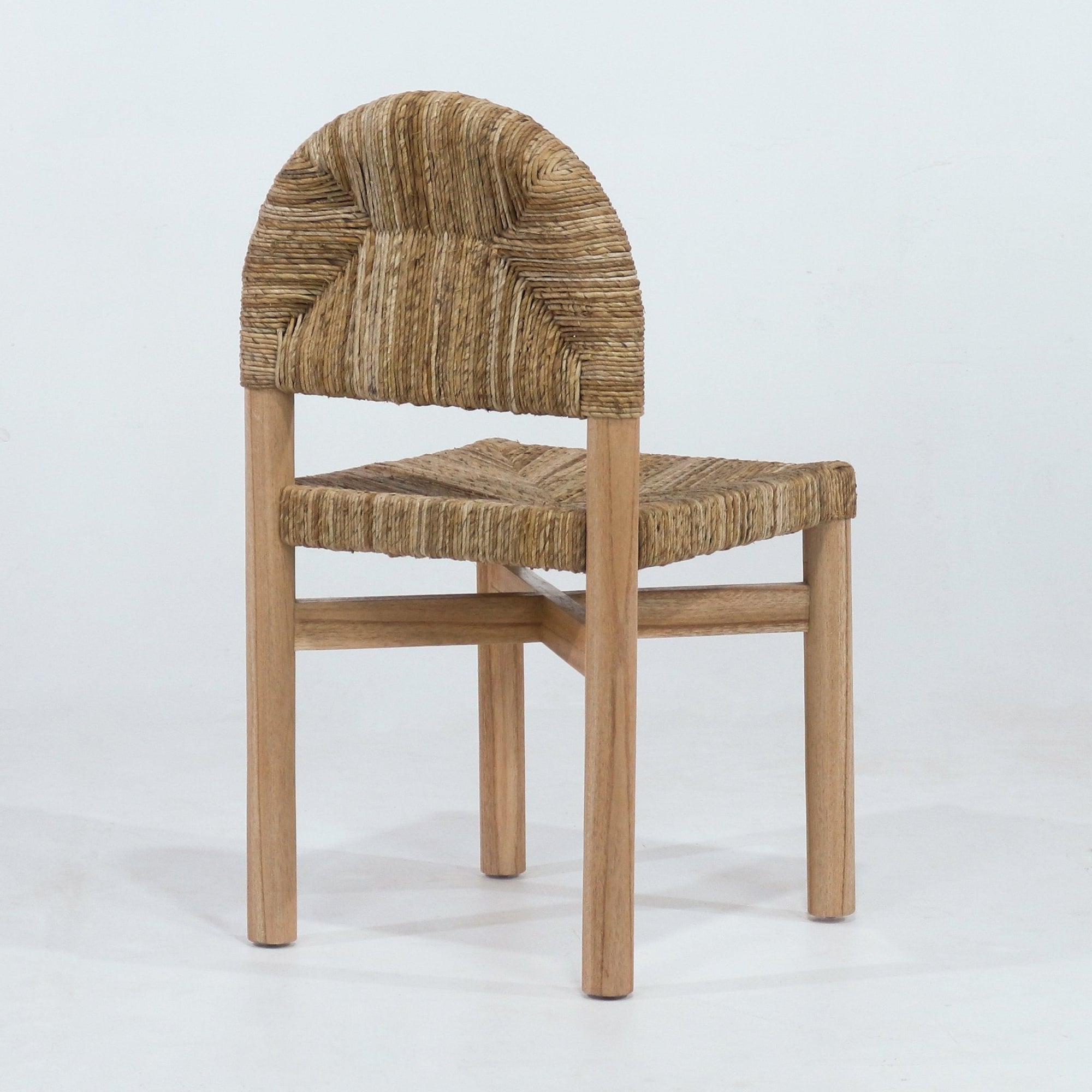 Sarande Dining Chair In Teak And Seagrass - INTERIORTONIC