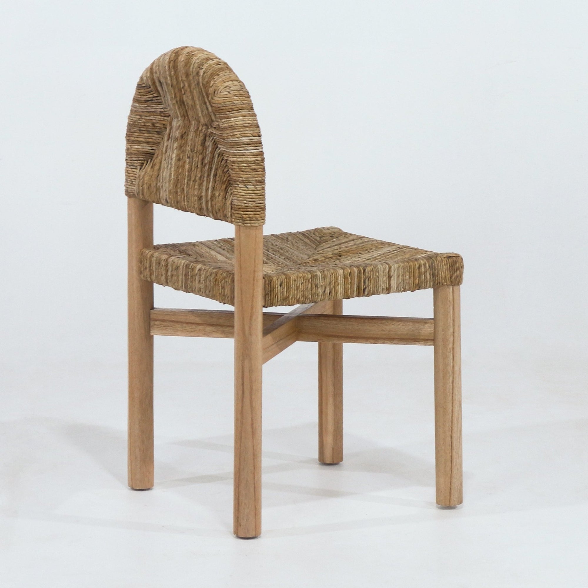 Sarande Dining Chair In Teak And Seagrass - INTERIORTONIC