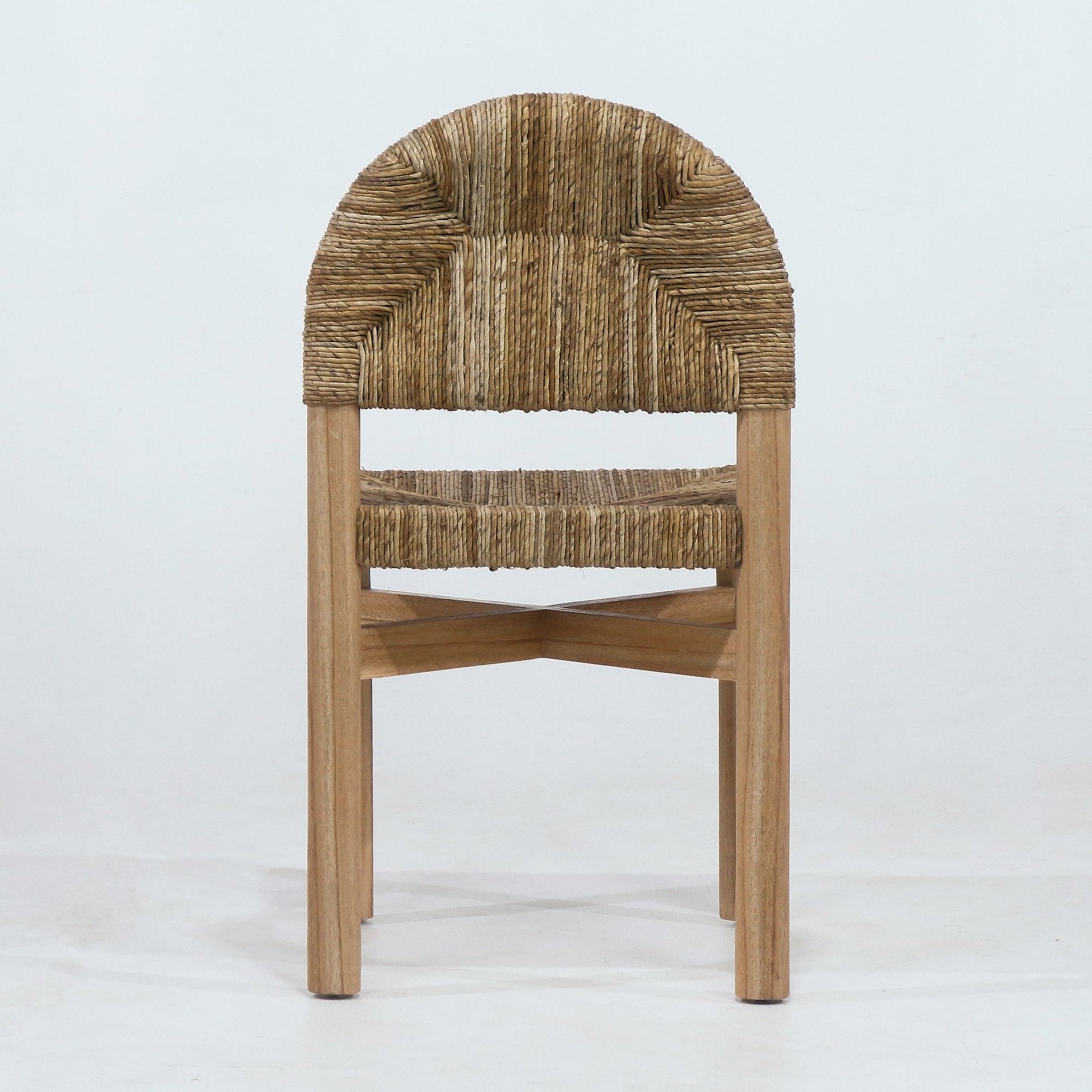 Sarande Dining Chair In Teak And Seagrass - INTERIORTONIC