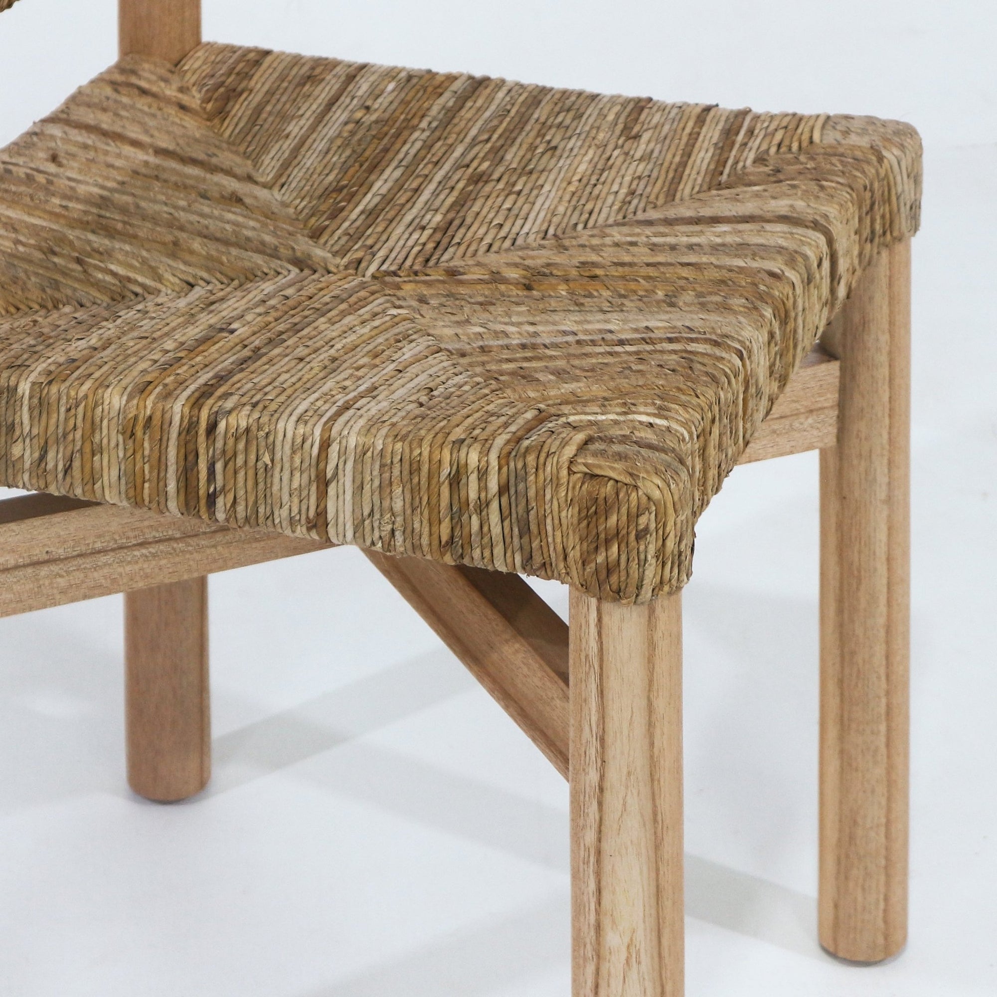 Sarande Dining Chair In Teak And Seagrass - INTERIORTONIC