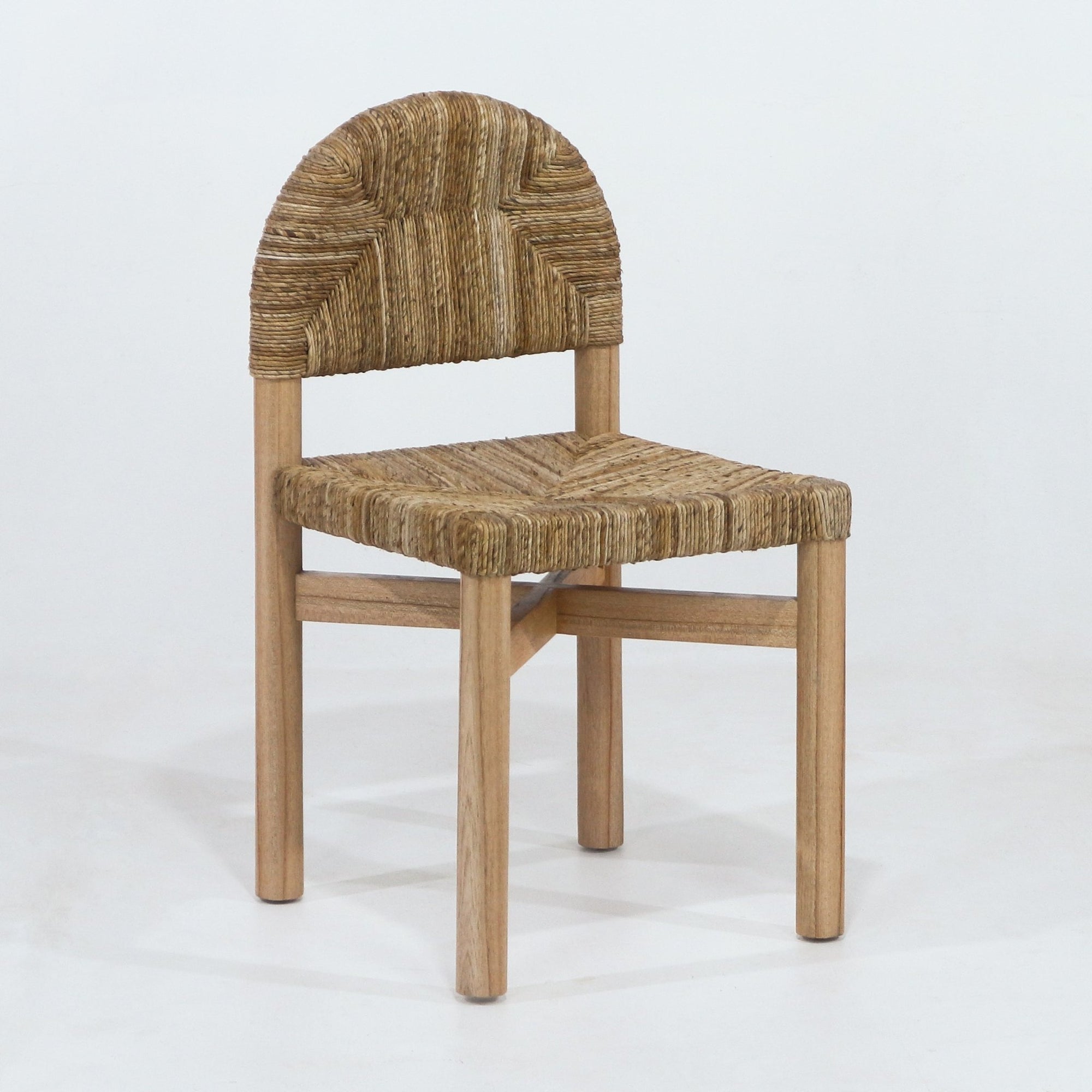 Sarande Dining Chair In Teak And Seagrass - INTERIORTONIC