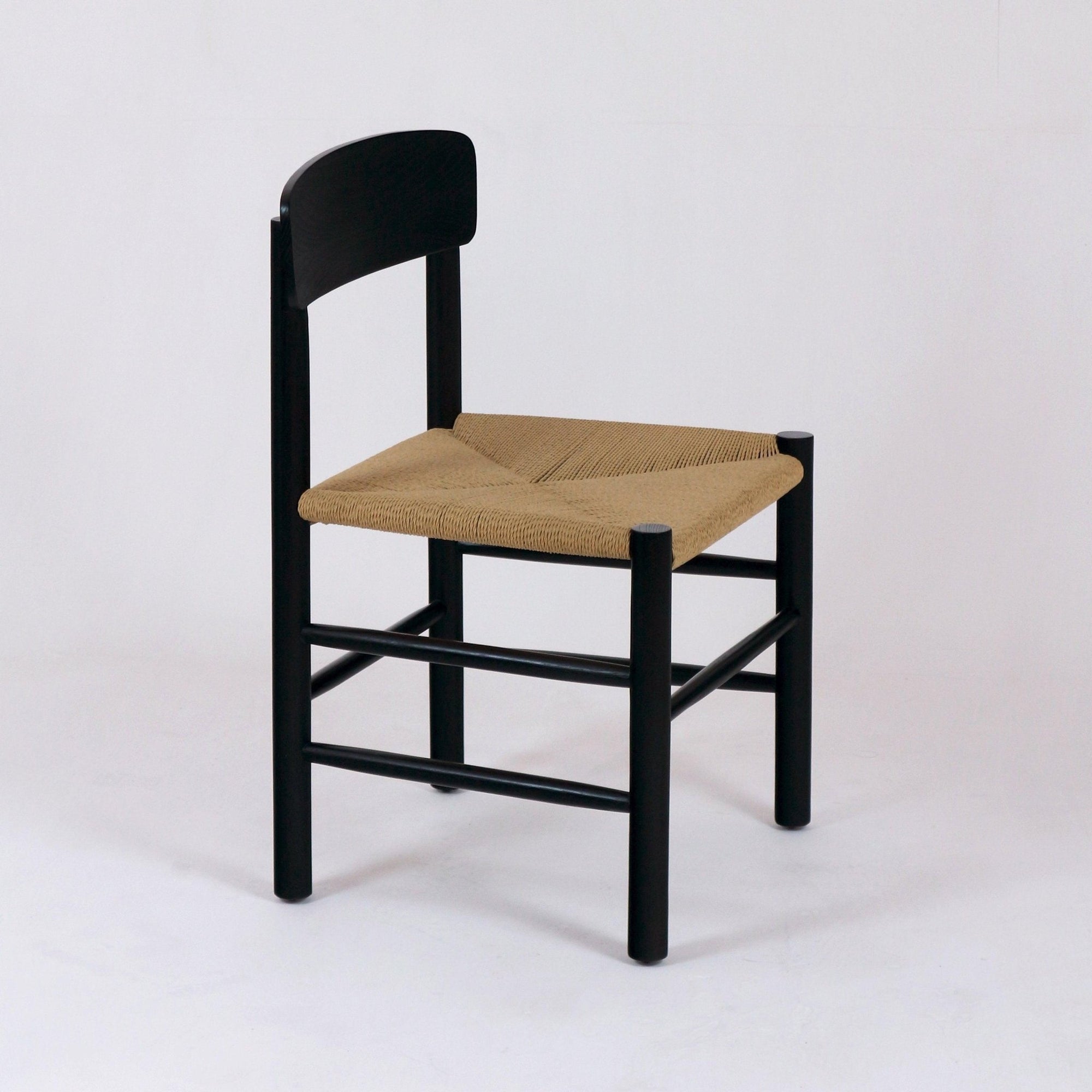 Solid Black Gracebay Danish Dining Chair - INTERIORTONIC