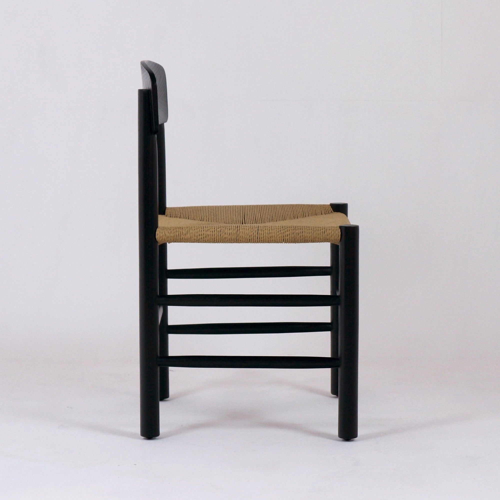 Solid Black Gracebay Danish Dining Chair - INTERIORTONIC