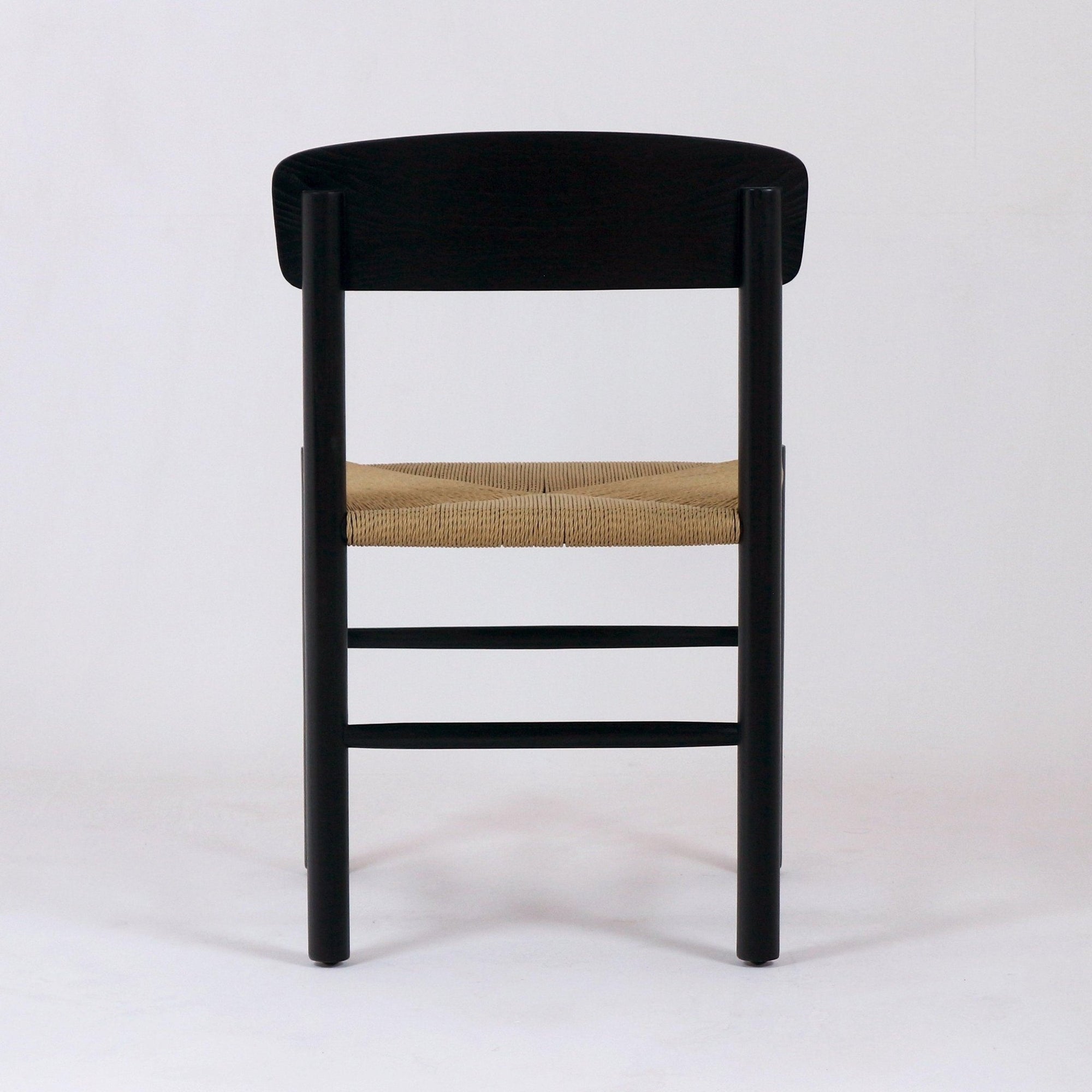 Solid Black Gracebay Danish Dining Chair - INTERIORTONIC