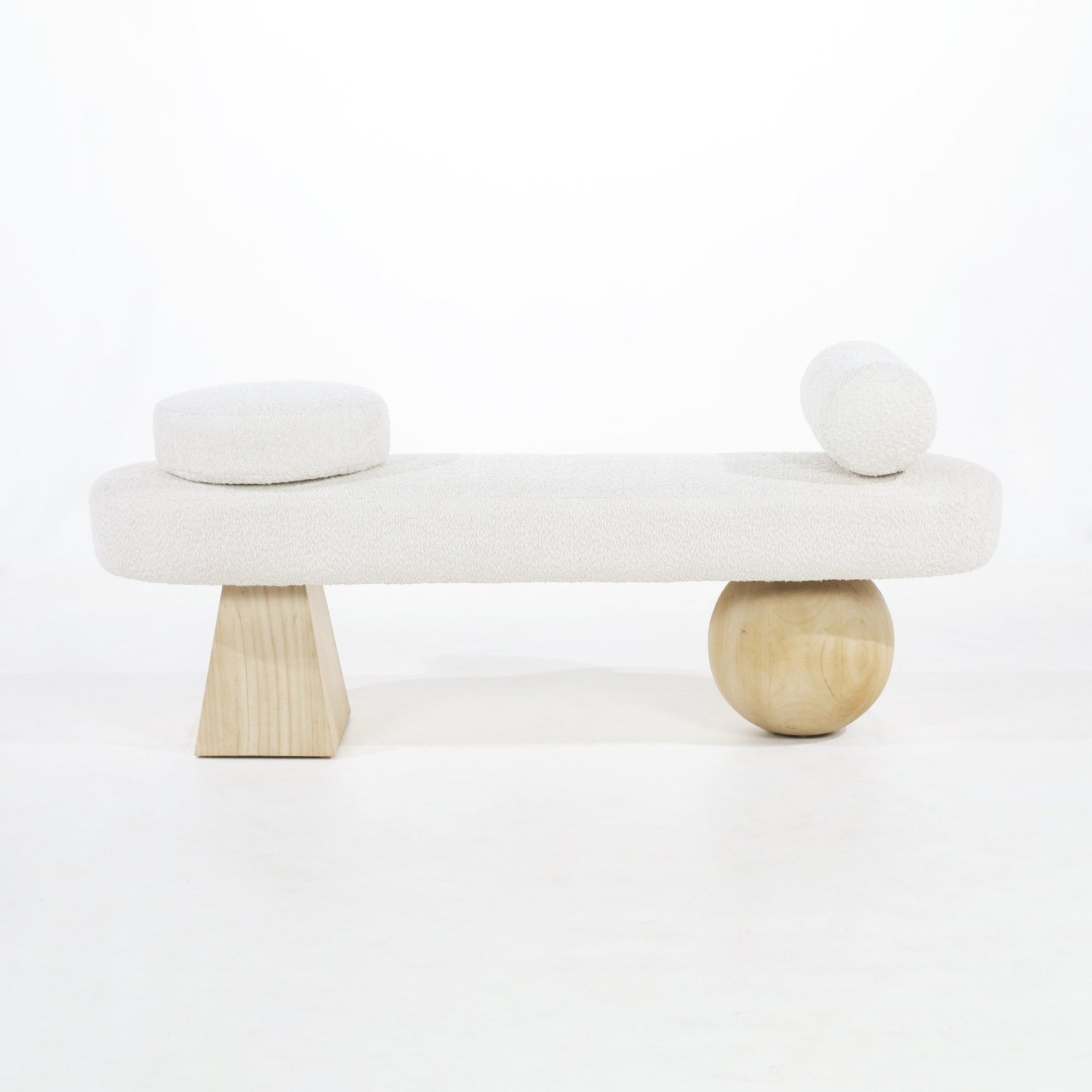 Tiamo Boucle End of Bed Bench Seat - INTERIORTONIC