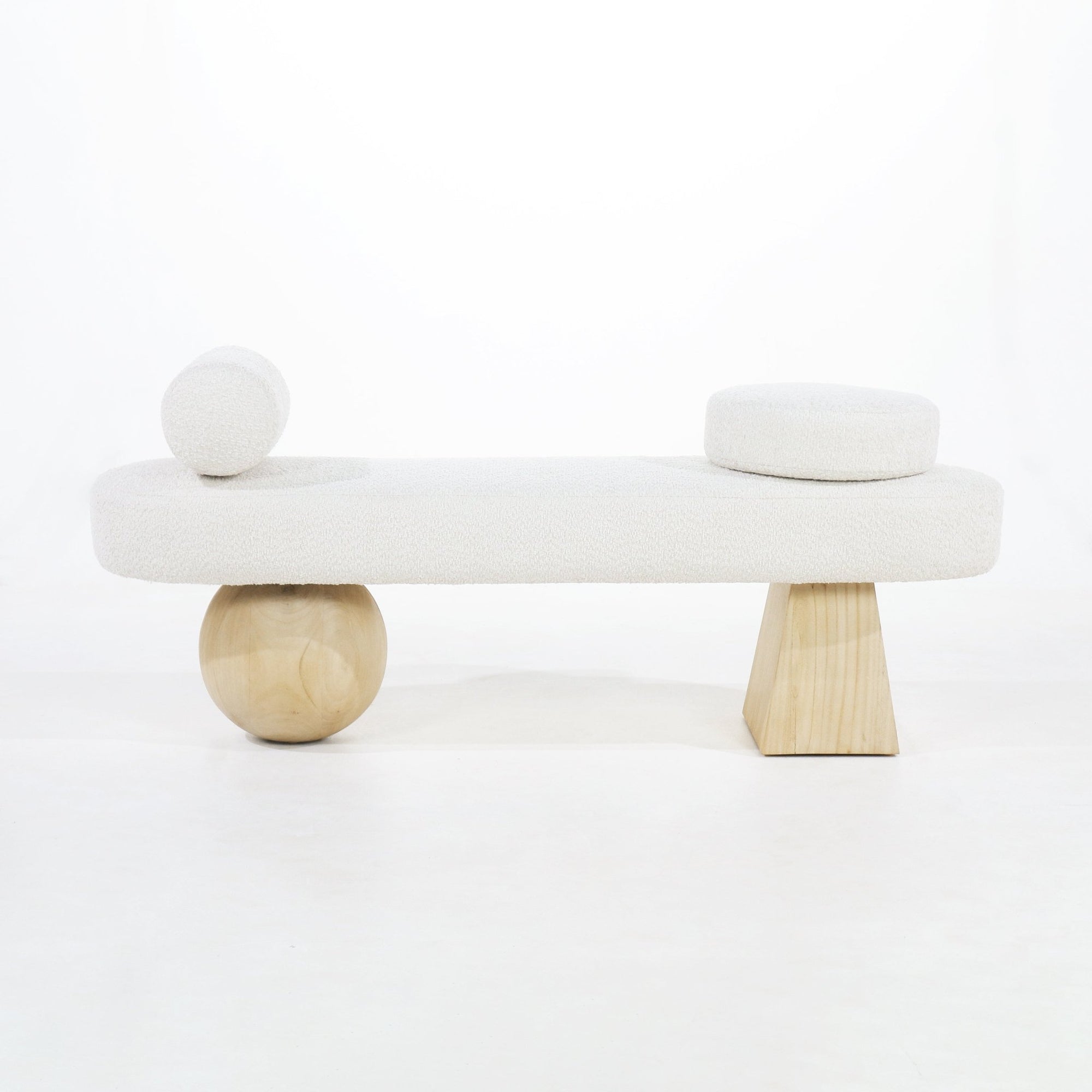 Tiamo Boucle End of Bed Bench Seat - INTERIORTONIC