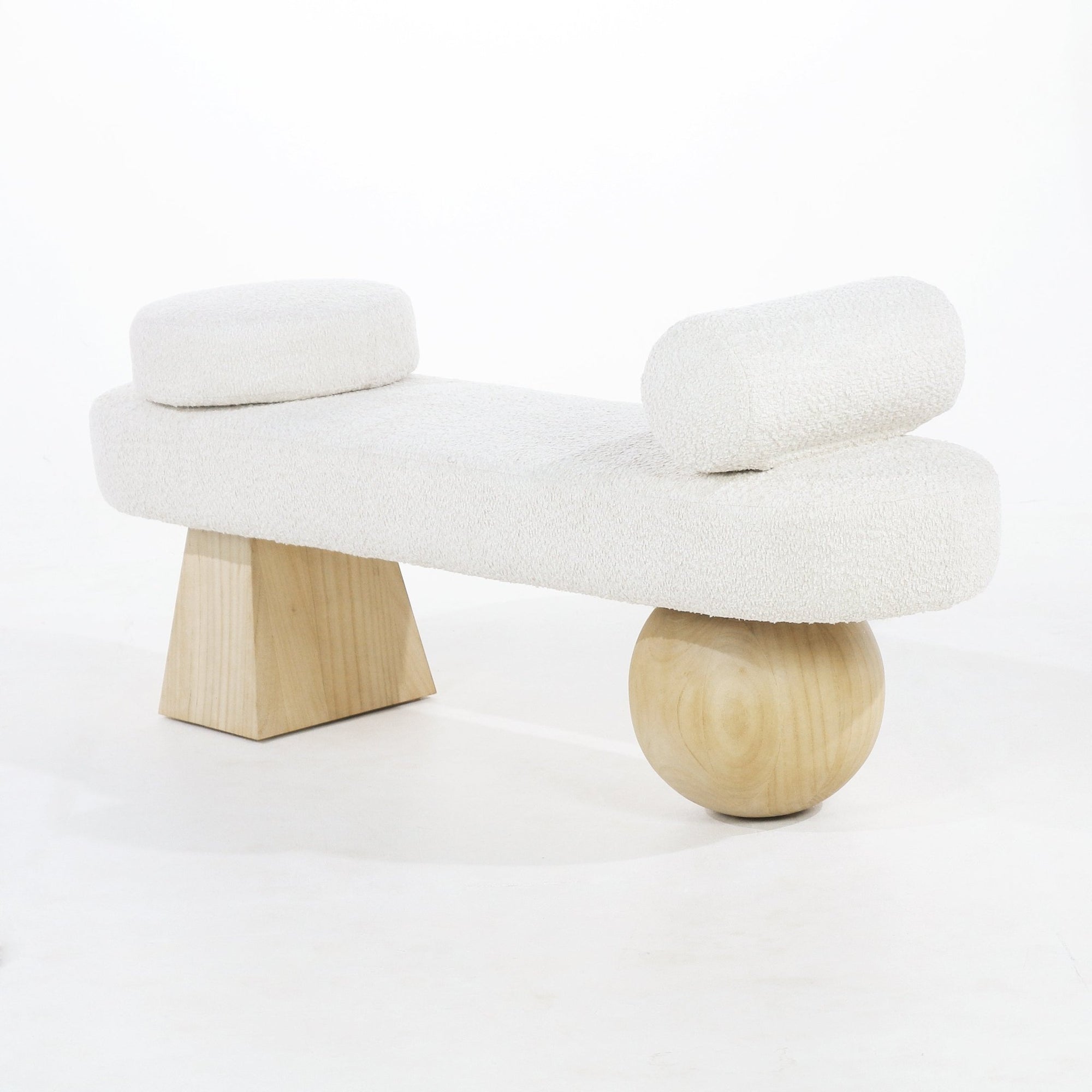 Tiamo Boucle End of Bed Bench Seat - INTERIORTONIC