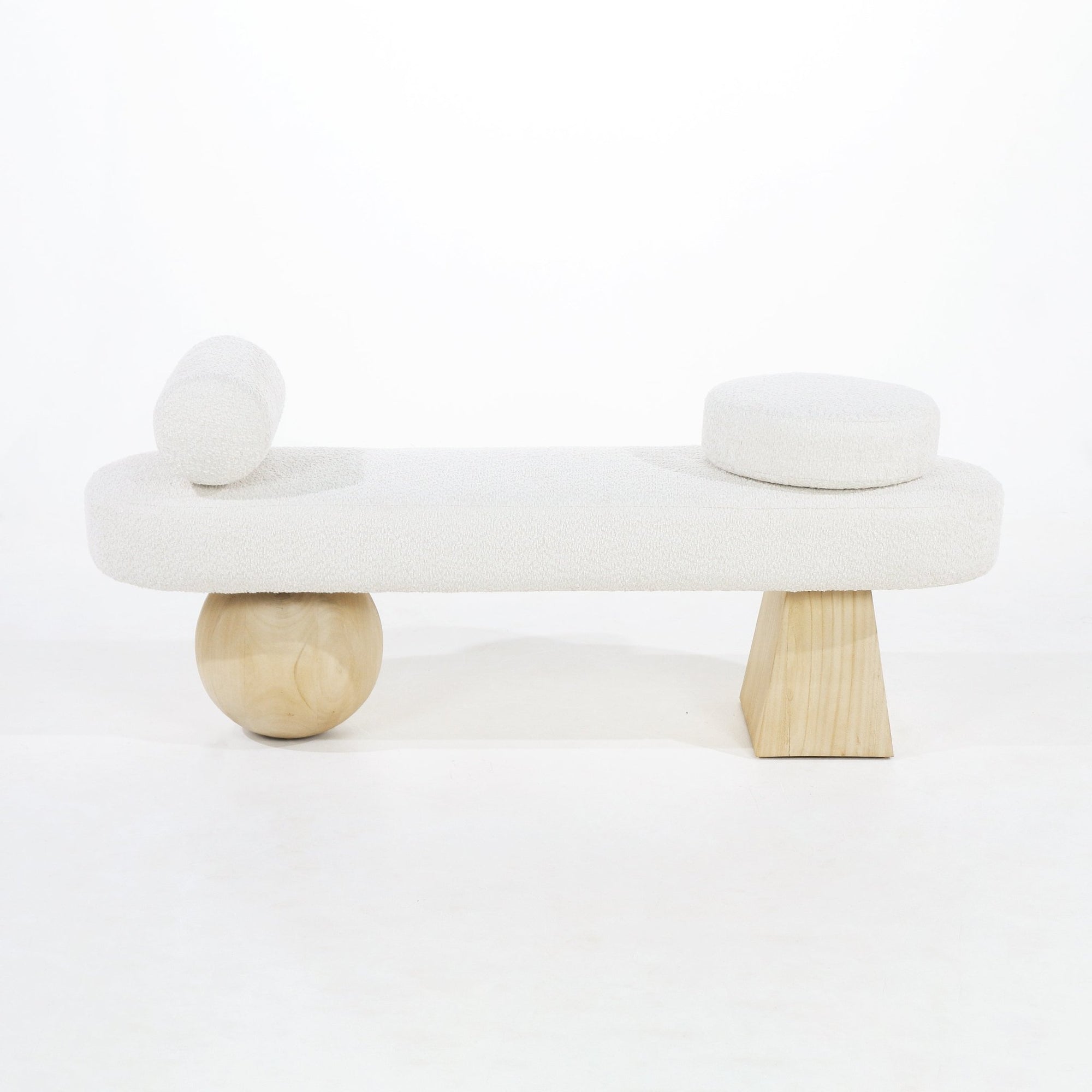 Tiamo Boucle End of Bed Bench Seat - INTERIORTONIC