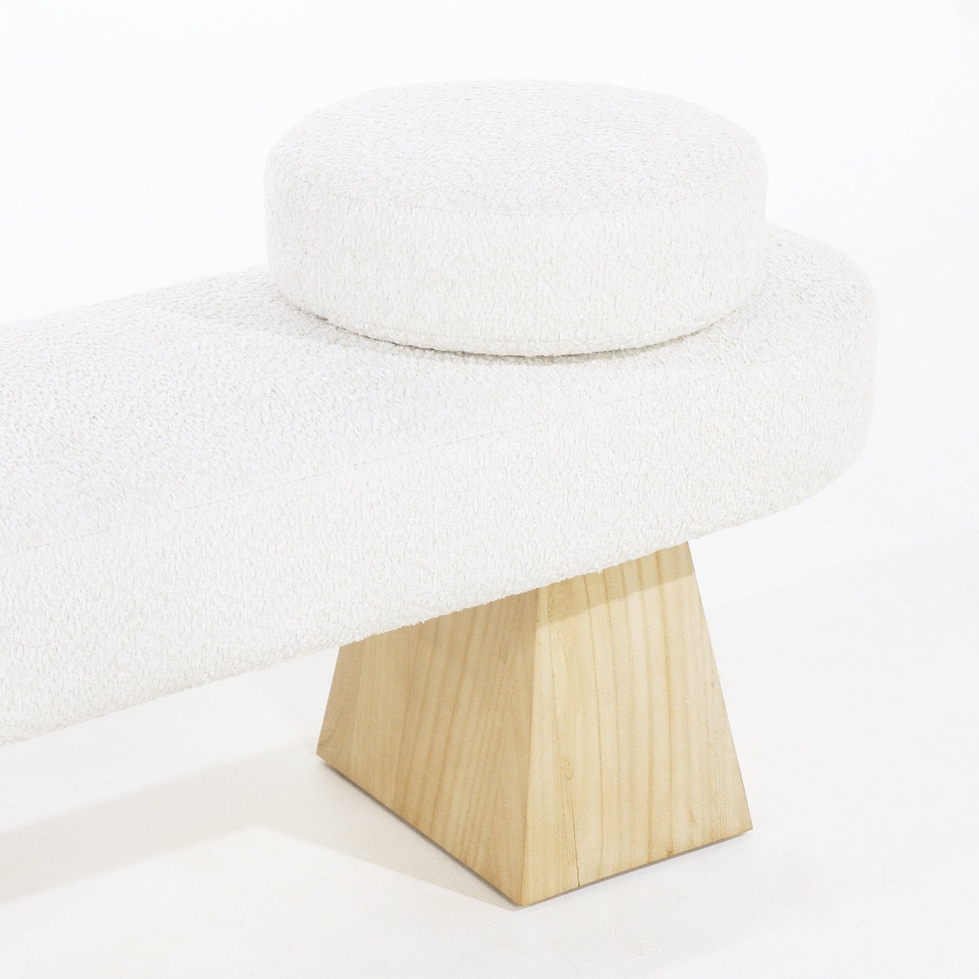 Tiamo Boucle End of Bed Bench Seat - INTERIORTONIC