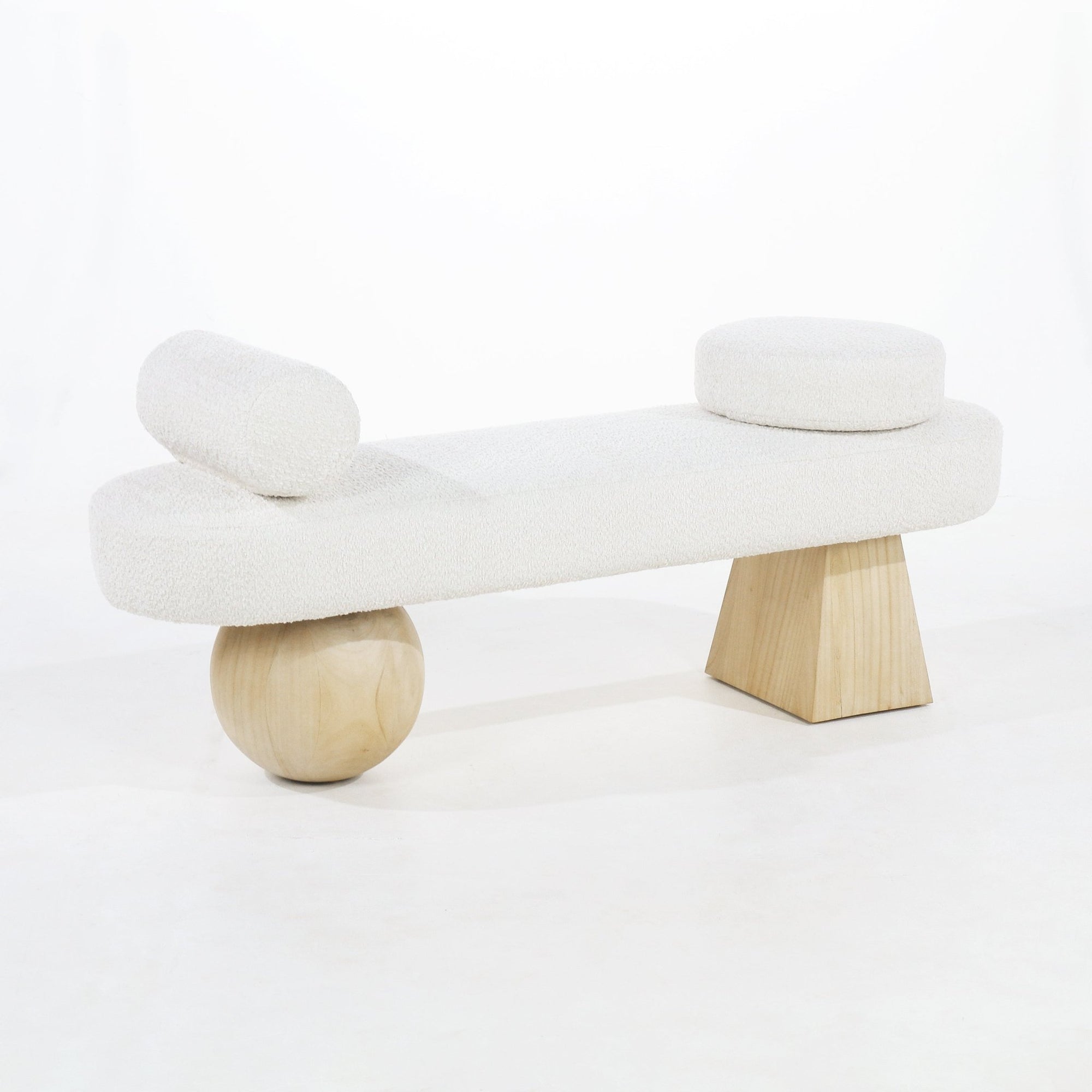 Tiamo Boucle End of Bed Bench Seat - INTERIORTONIC