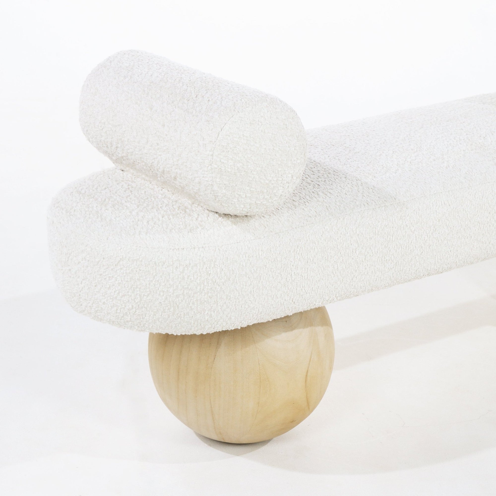 Tiamo Boucle End of Bed Bench Seat - INTERIORTONIC