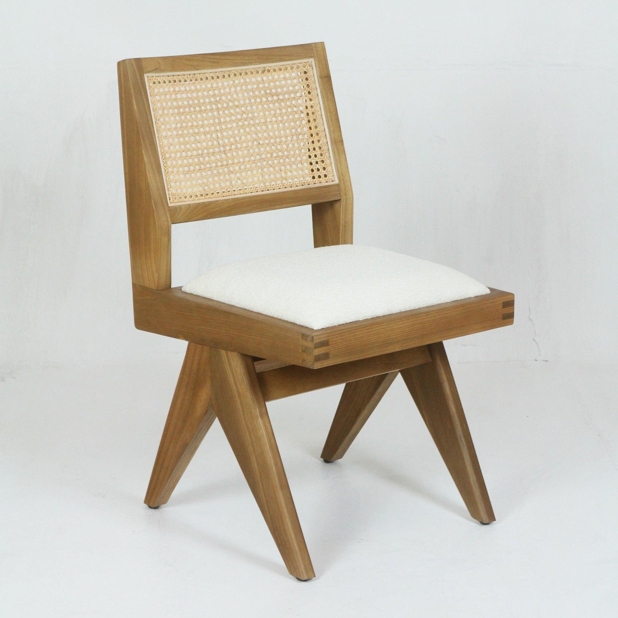 Upholstered Jeanneret Armless Side Chair - INTERIORTONIC