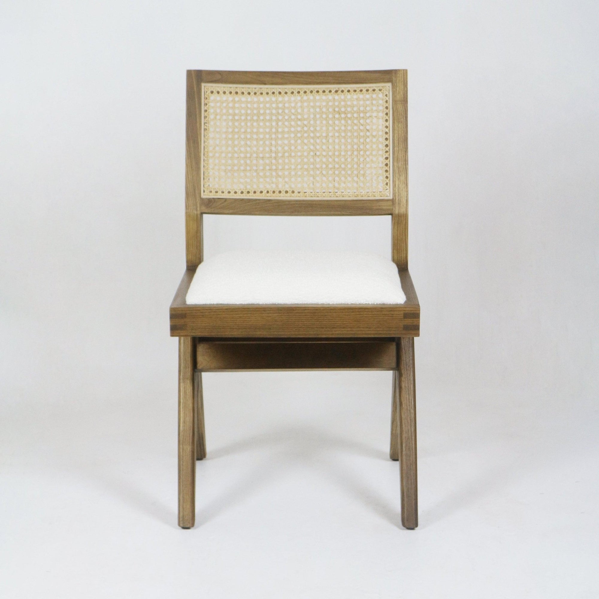 Upholstered Jeanneret Armless Side Chair - INTERIORTONIC