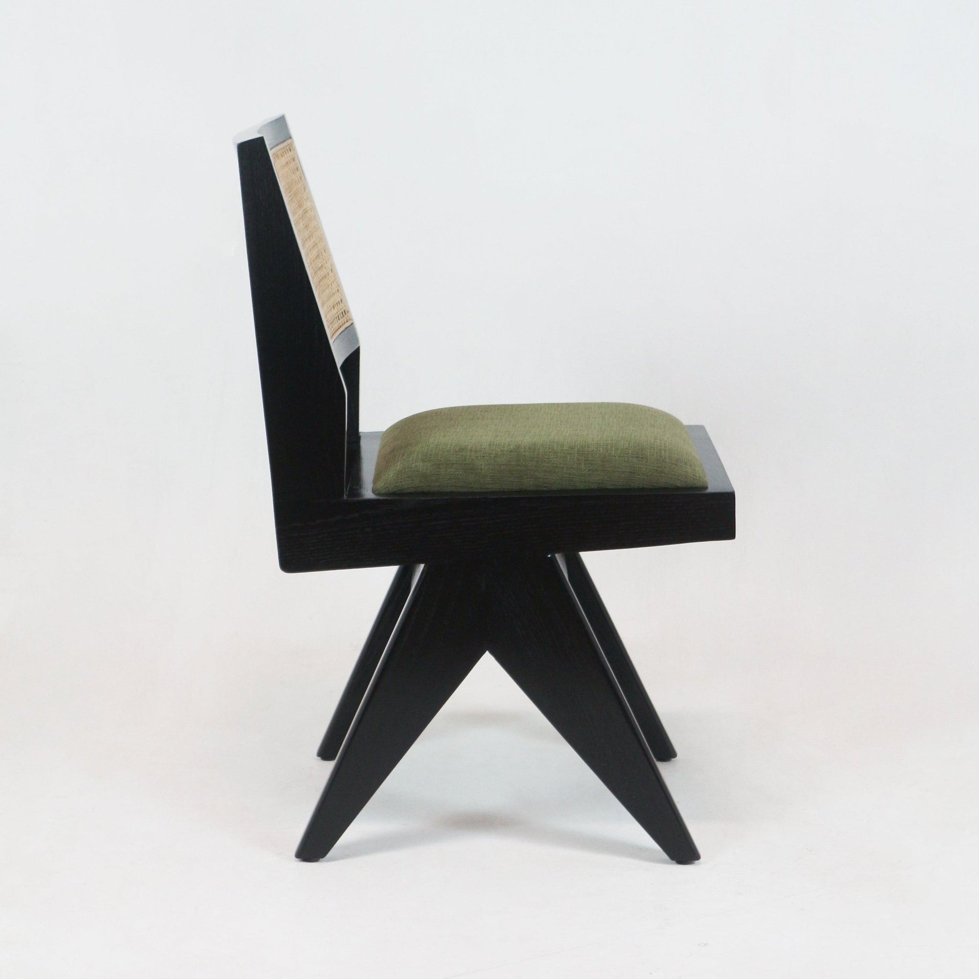 Upholstered Jeanneret Armless Side Chair - INTERIORTONIC