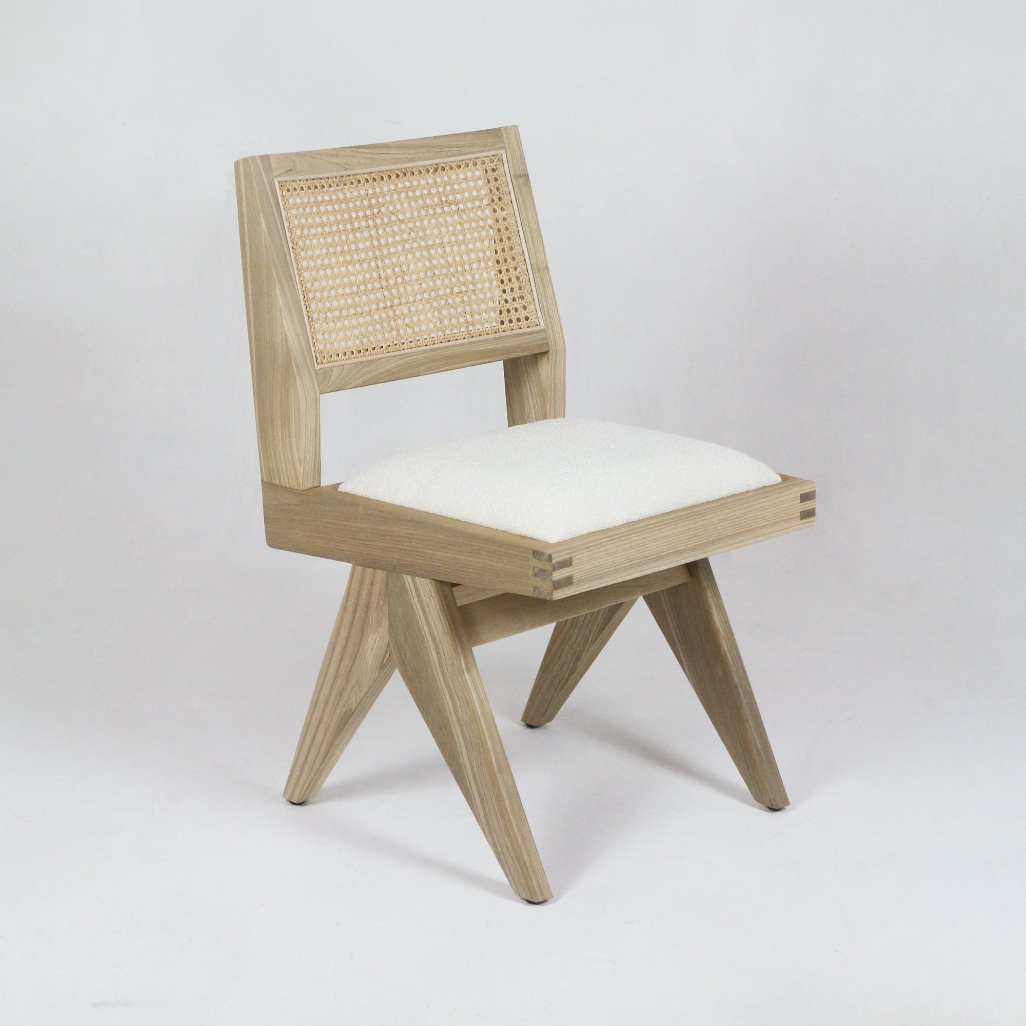 Upholstered Jeanneret Armless Side Chair - INTERIORTONIC