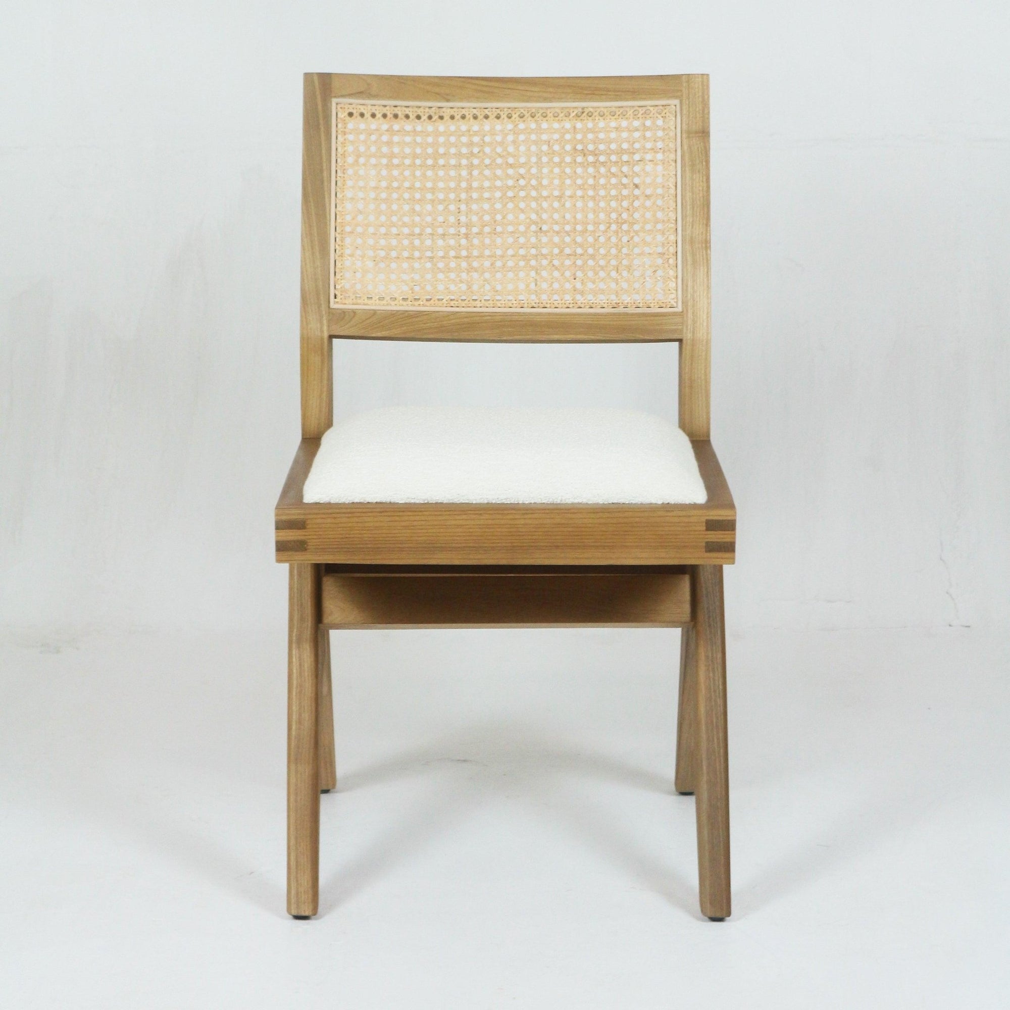 Upholstered Jeanneret Armless Side Chair - INTERIORTONIC