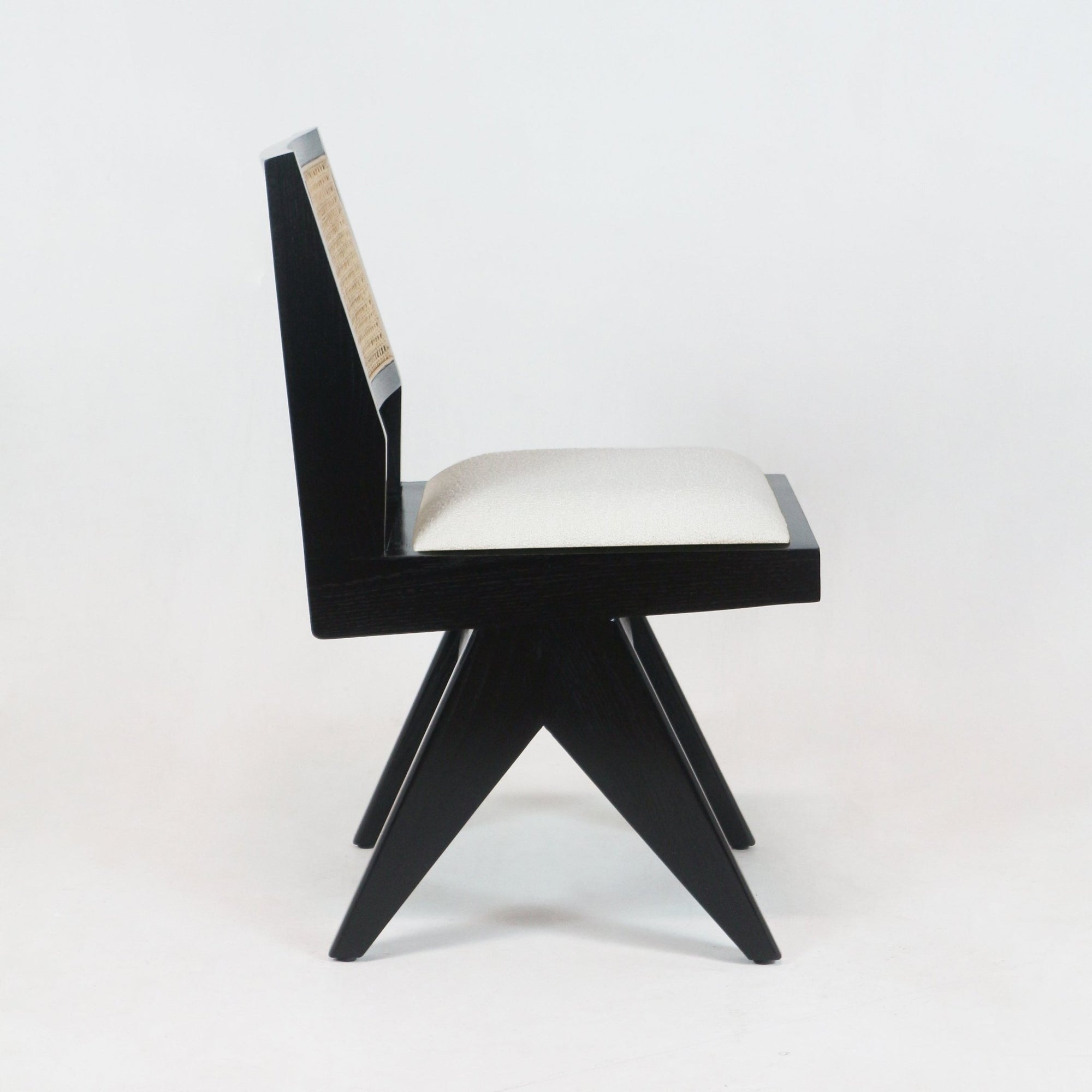 Upholstered Jeanneret Armless Side Chair - INTERIORTONIC