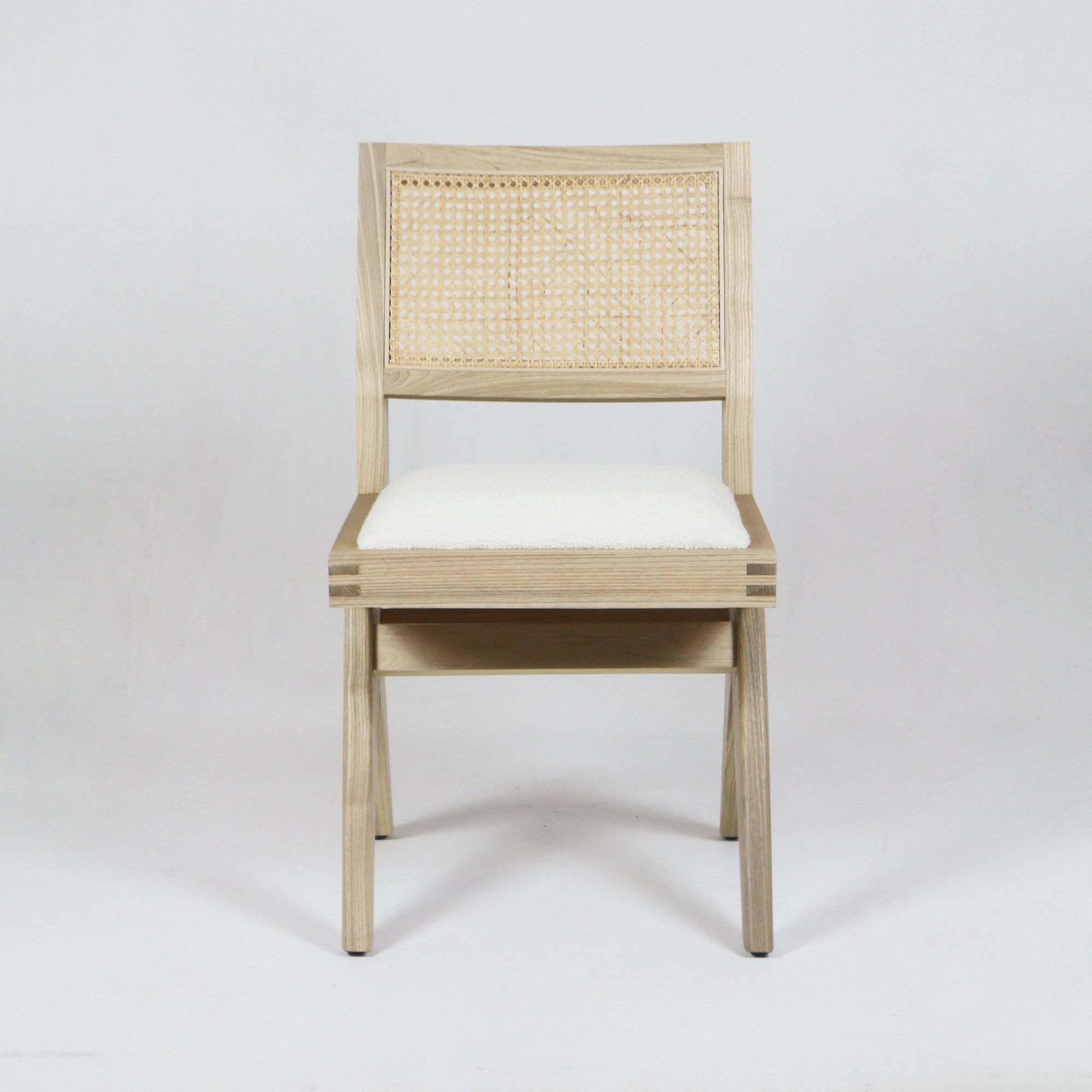 Upholstered Jeanneret Armless Side Chair - INTERIORTONIC