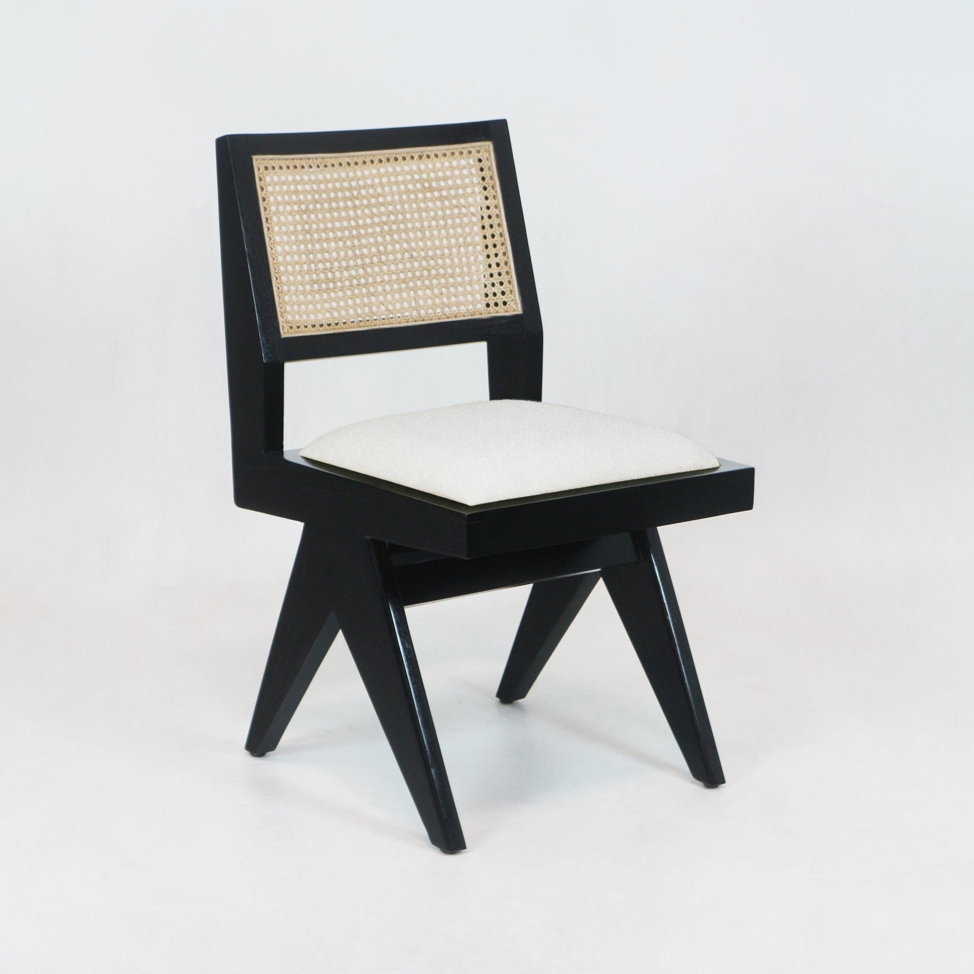 Upholstered Jeanneret Armless Side Chair - INTERIORTONIC