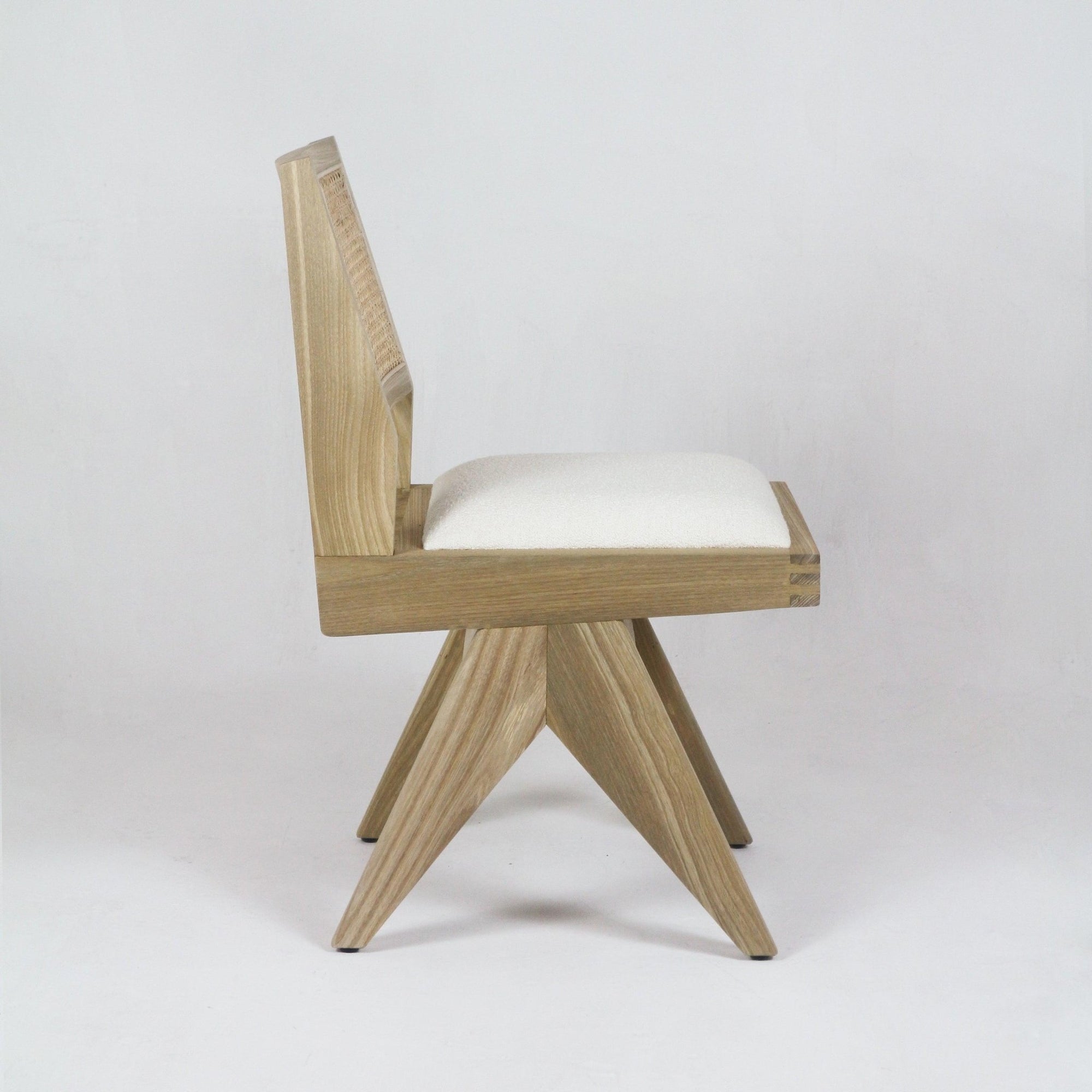 Upholstered Jeanneret Armless Side Chair - INTERIORTONIC