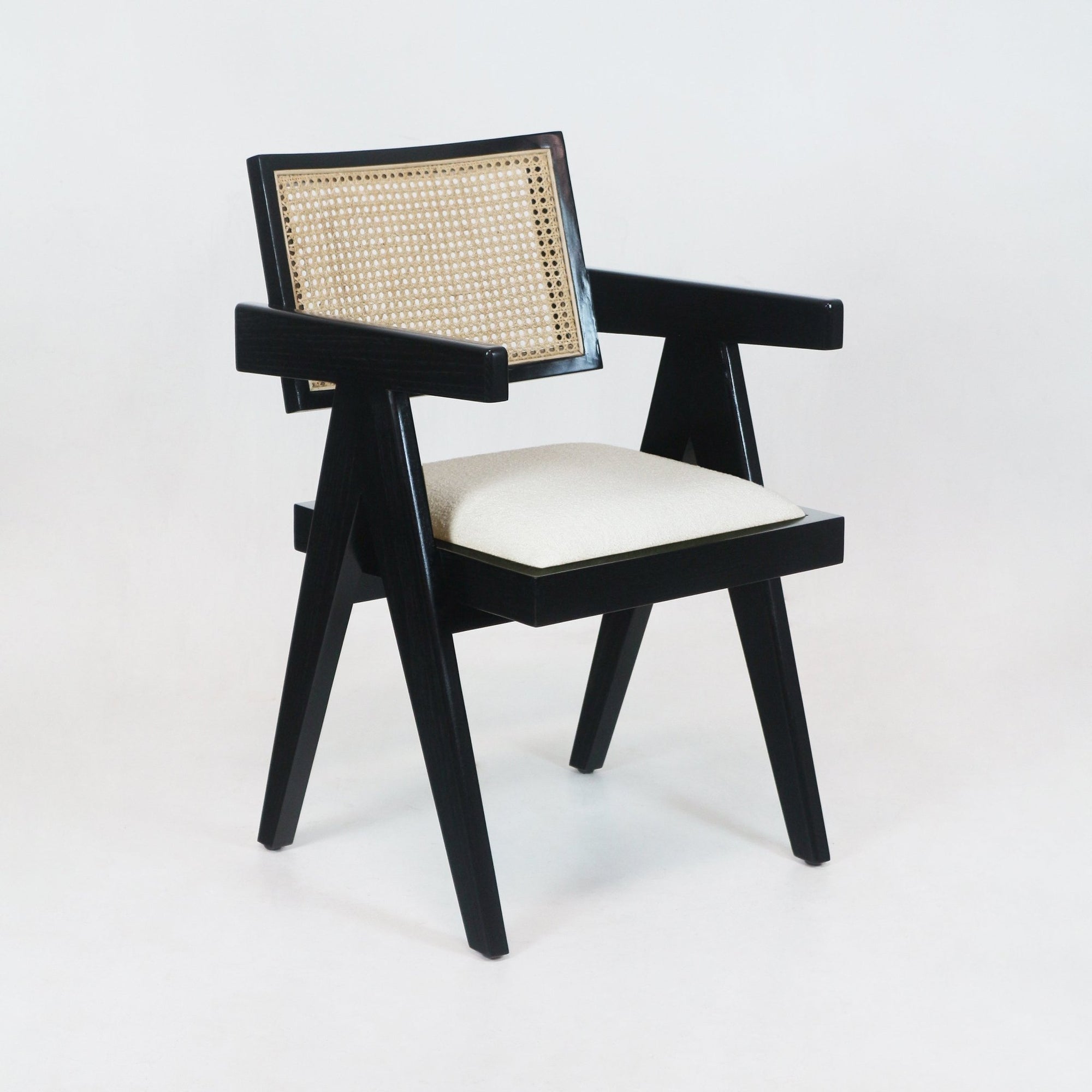 Upholstered Jeanneret Dining or Office Chair - INTERIORTONIC