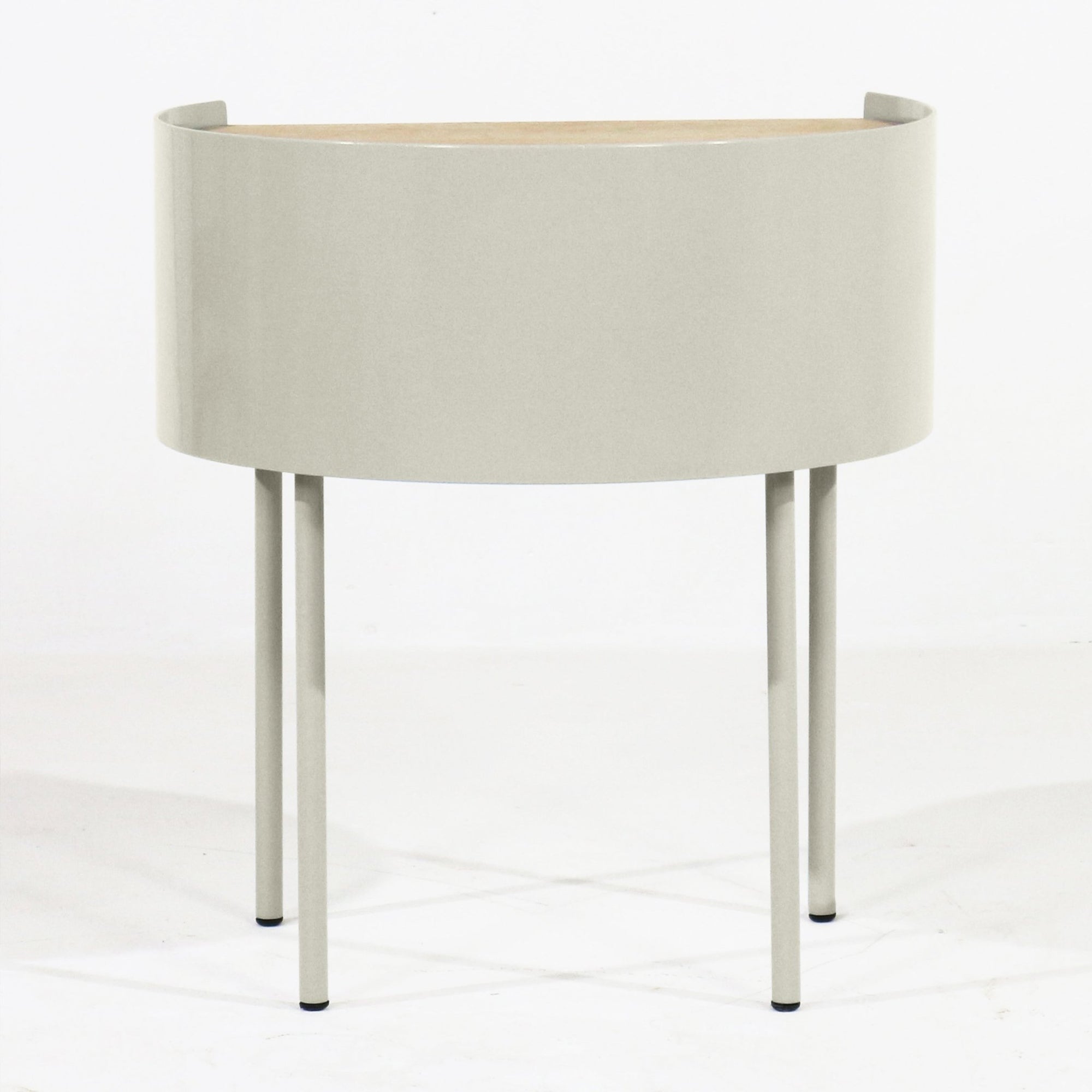 Veilleuse Nightstand With White Oak And Light Gray PC - INTERIORTONIC