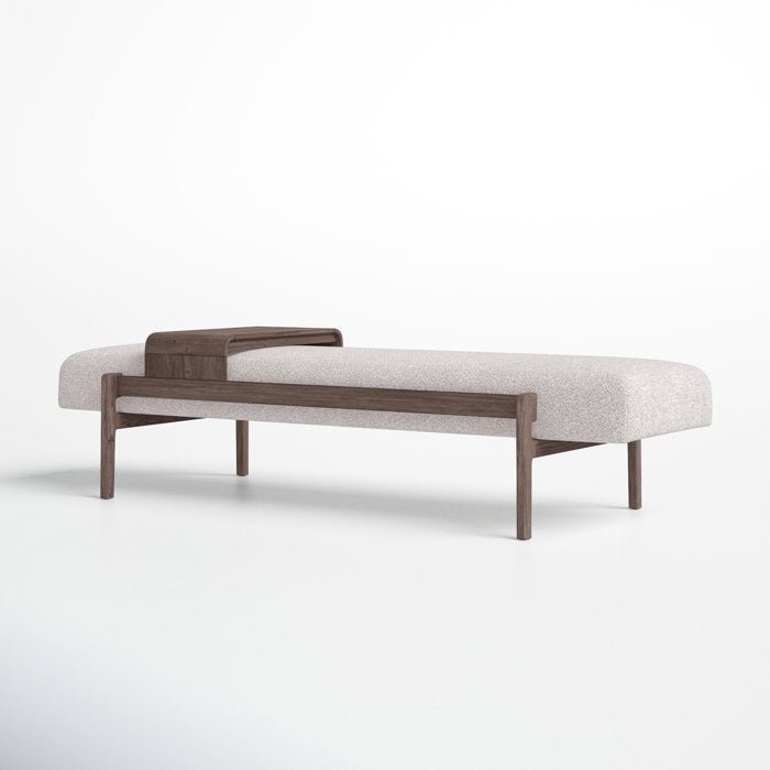 Velar Boucle End of Bed Bench Seat - INTERIORTONIC