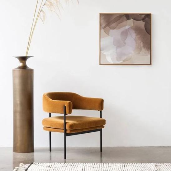 Velvet Modernist Accent Chair - INTERIORTONIC