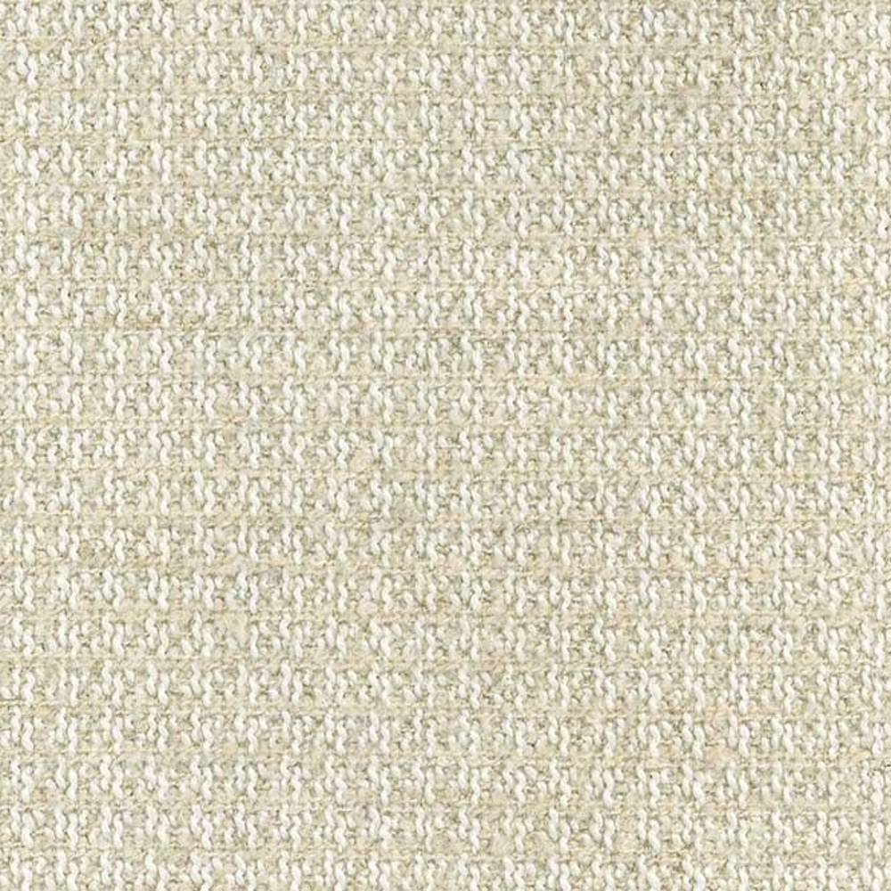 Close-up of cream tweed upholstery fabric showing a tight woven loop texture with subtle natural flecks; 10% wool, 45% acrylic, 5% linen and 40% polyester blend for durable sofa use.