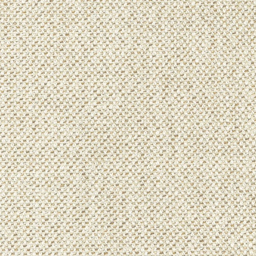 Close-up of cream-beige linen-blend upholstery fabric showing a tight woven texture with subtle yarn variation, suitable for contemporary sofa and indoor upholstery.