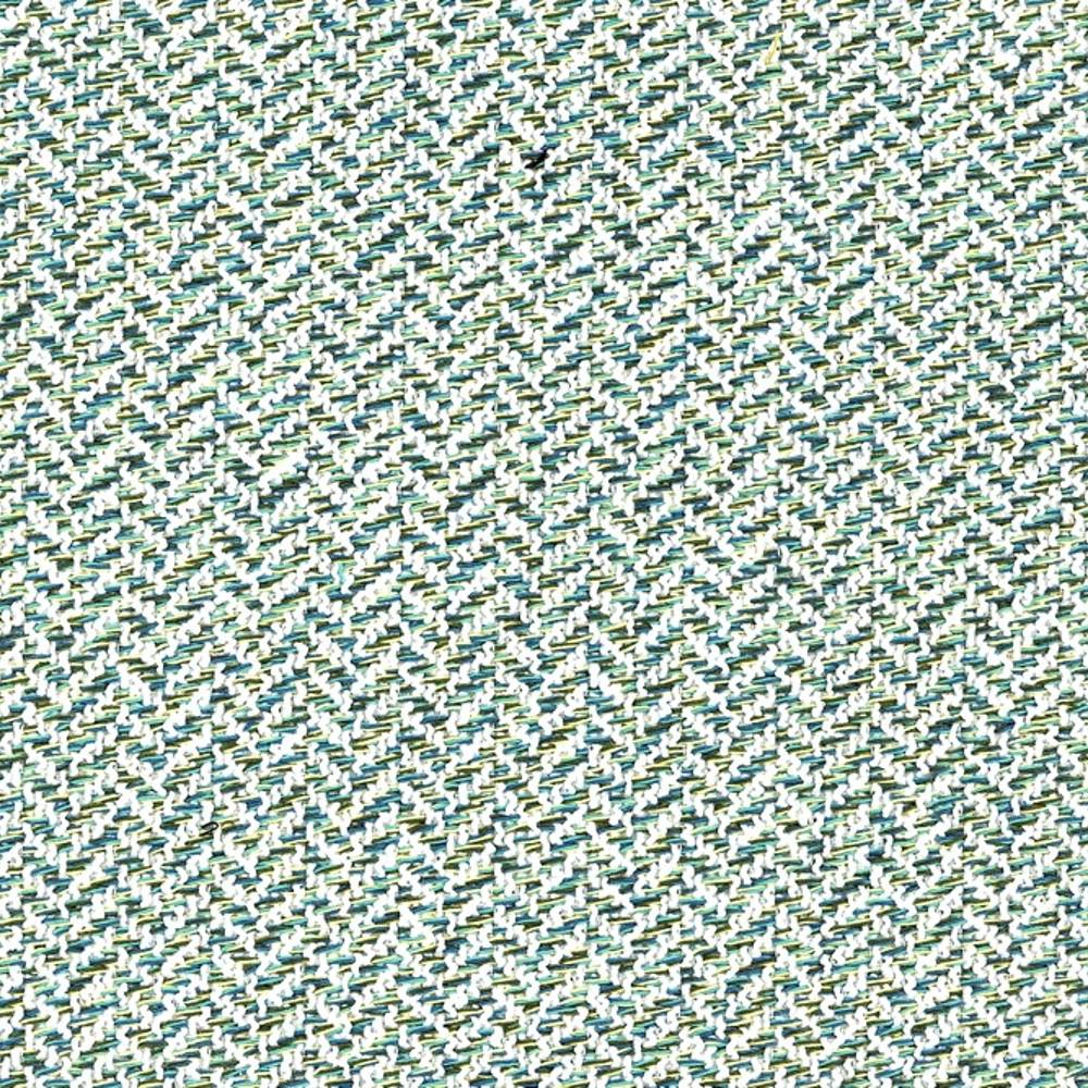 Close-up of beige woven upholstery fabric with subtle green and blue flecks; 38% rayon and 62% polyester, durable contemporary fabric suitable for sofas and office seating.