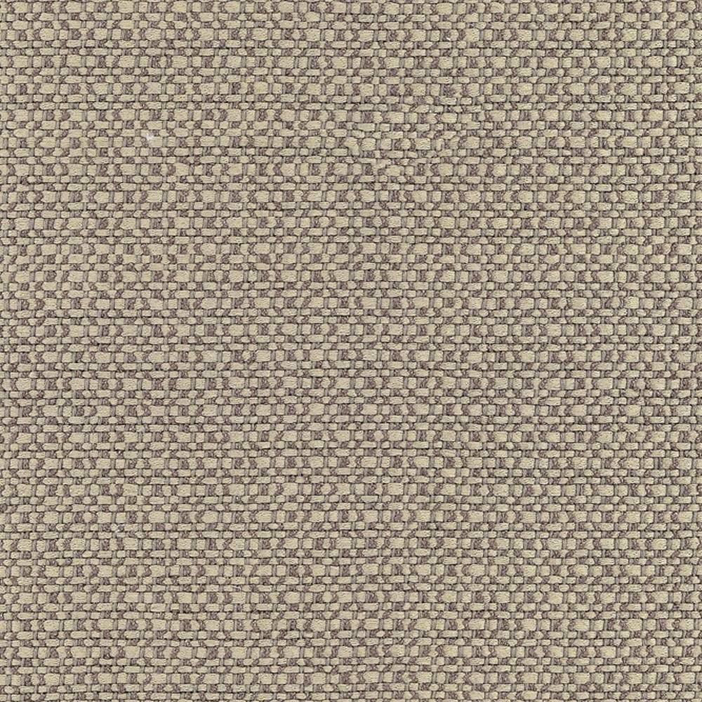 Close-up of neutral beige woven upholstery fabric in a tight basketweave texture, 78% rayon and 22% polyester, shown for contemporary sofa applications.