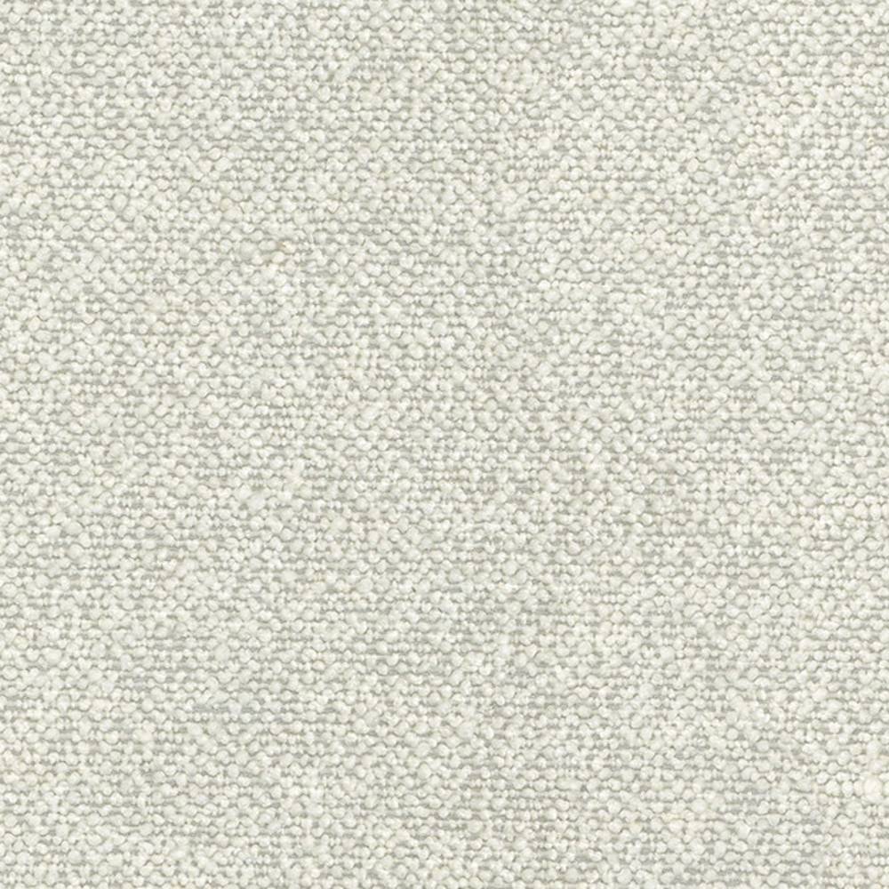 Close-up of cream boucle upholstery fabric with a dense looped texture; 14% wool, 22% acrylic and 64% polyester blend ideal for contemporary sofa upholstery.