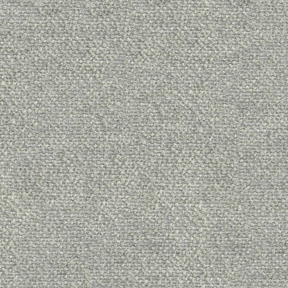 Close-up of cream neutral boucle upholstery fabric swatch for sofa, 14% wool 22% acrylic 64% polyester blend with tight looped texture, durable contemporary modern seating fabric.
